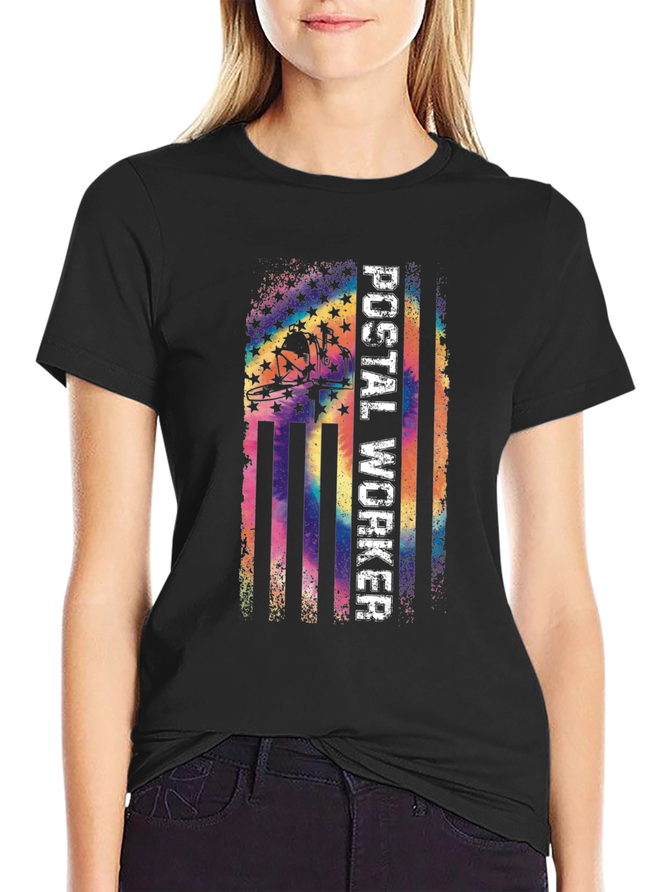 Postal Worker Pride T-Shirt - US Flag Design