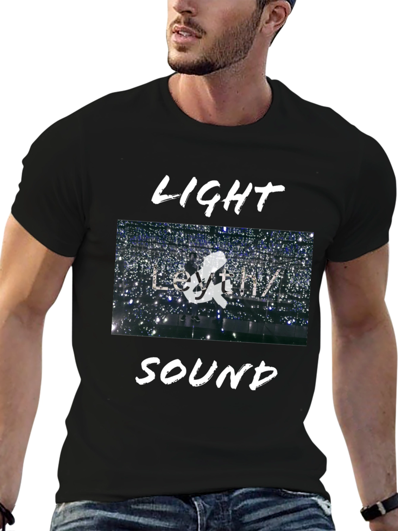 Light and Sound Graphic T-Shirt