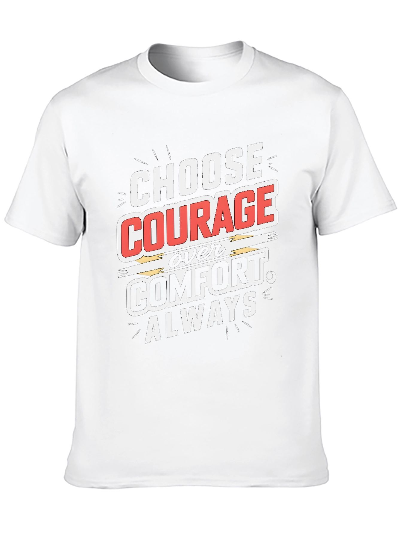 Choose Courage Graphic Tee - Motivational Shirt