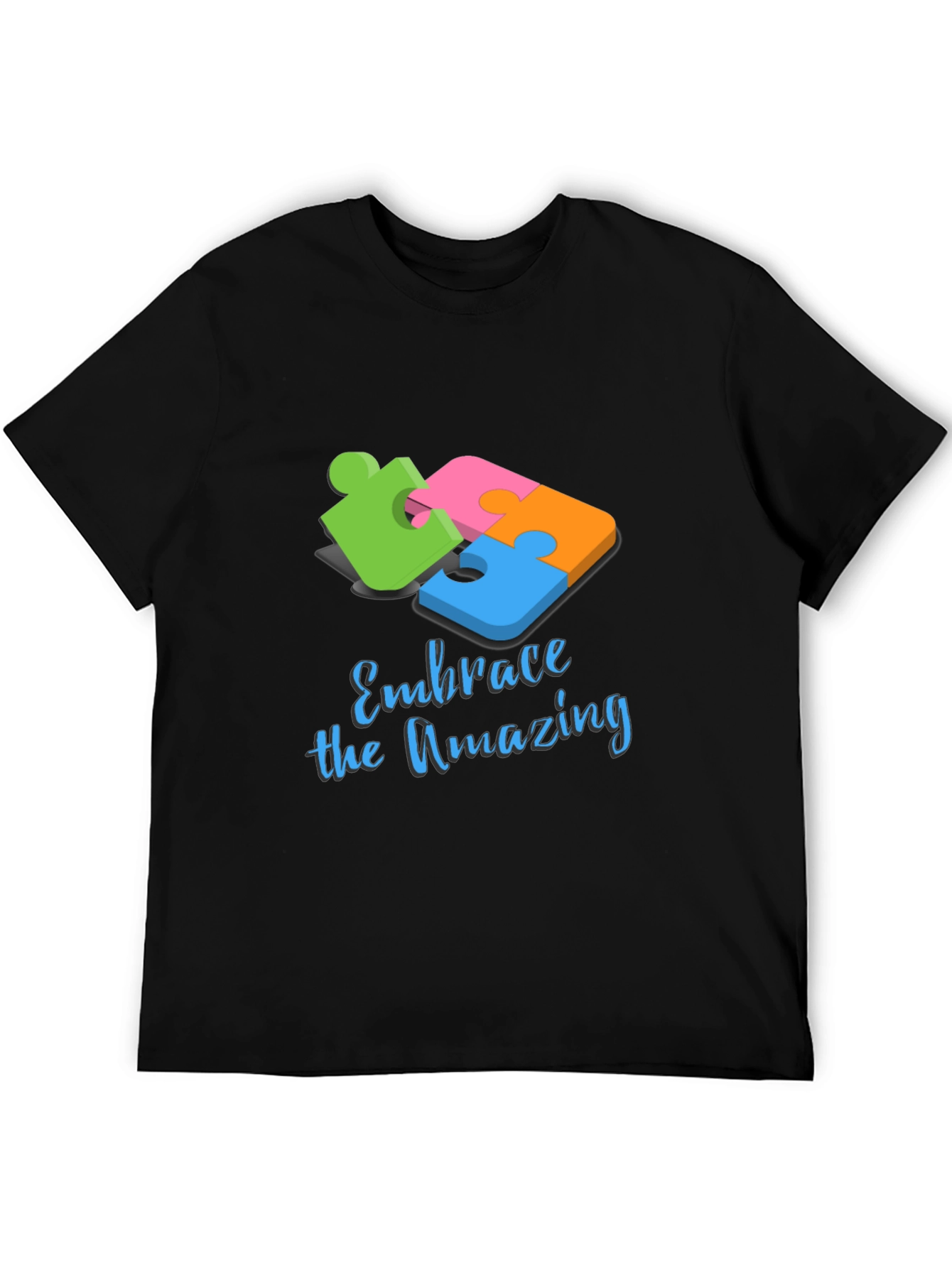 Embrace The Amazing Autism Awareness Puzzle Piece T-Shirt