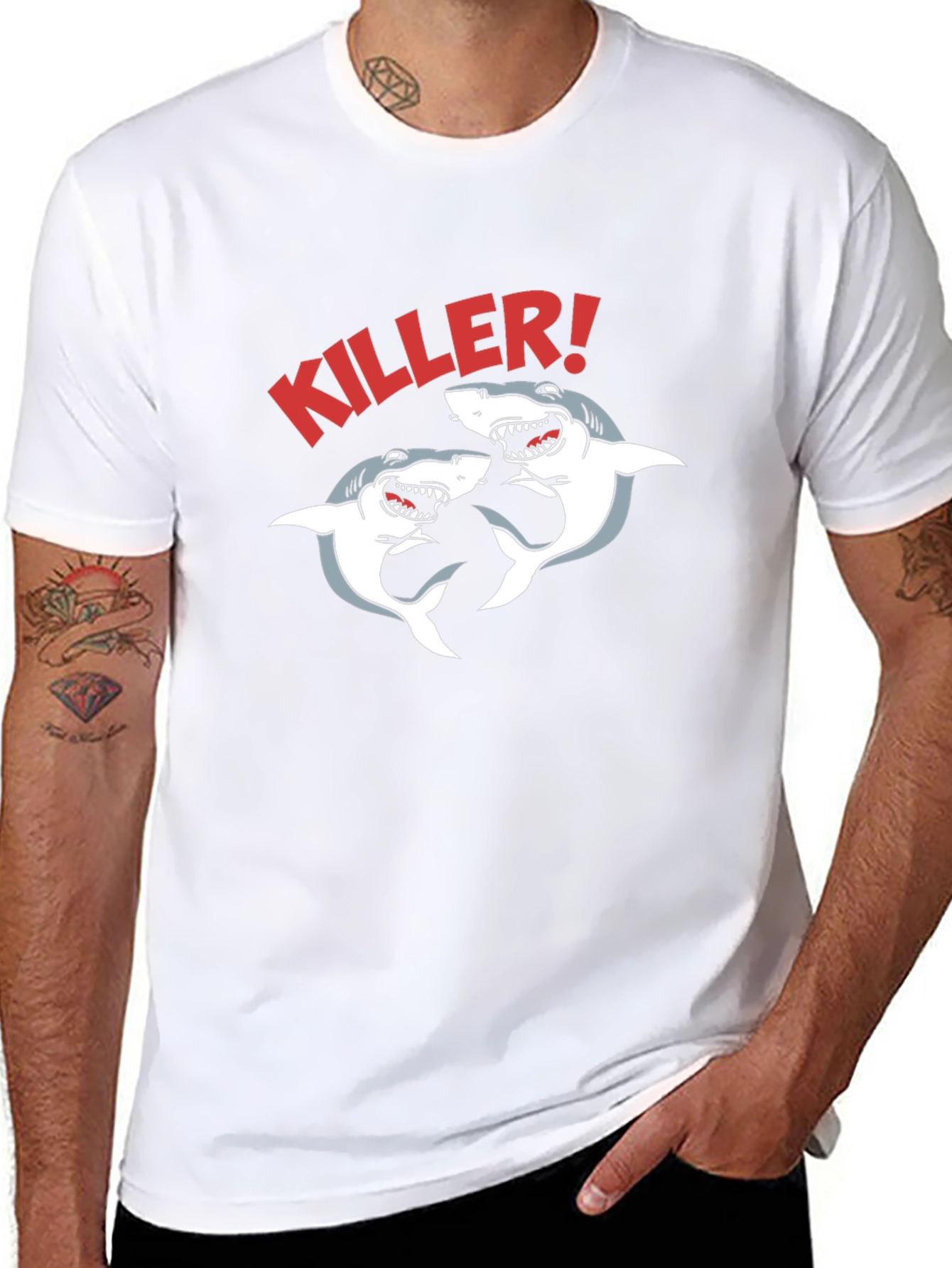 Killer Sharks Graphic T-Shirt