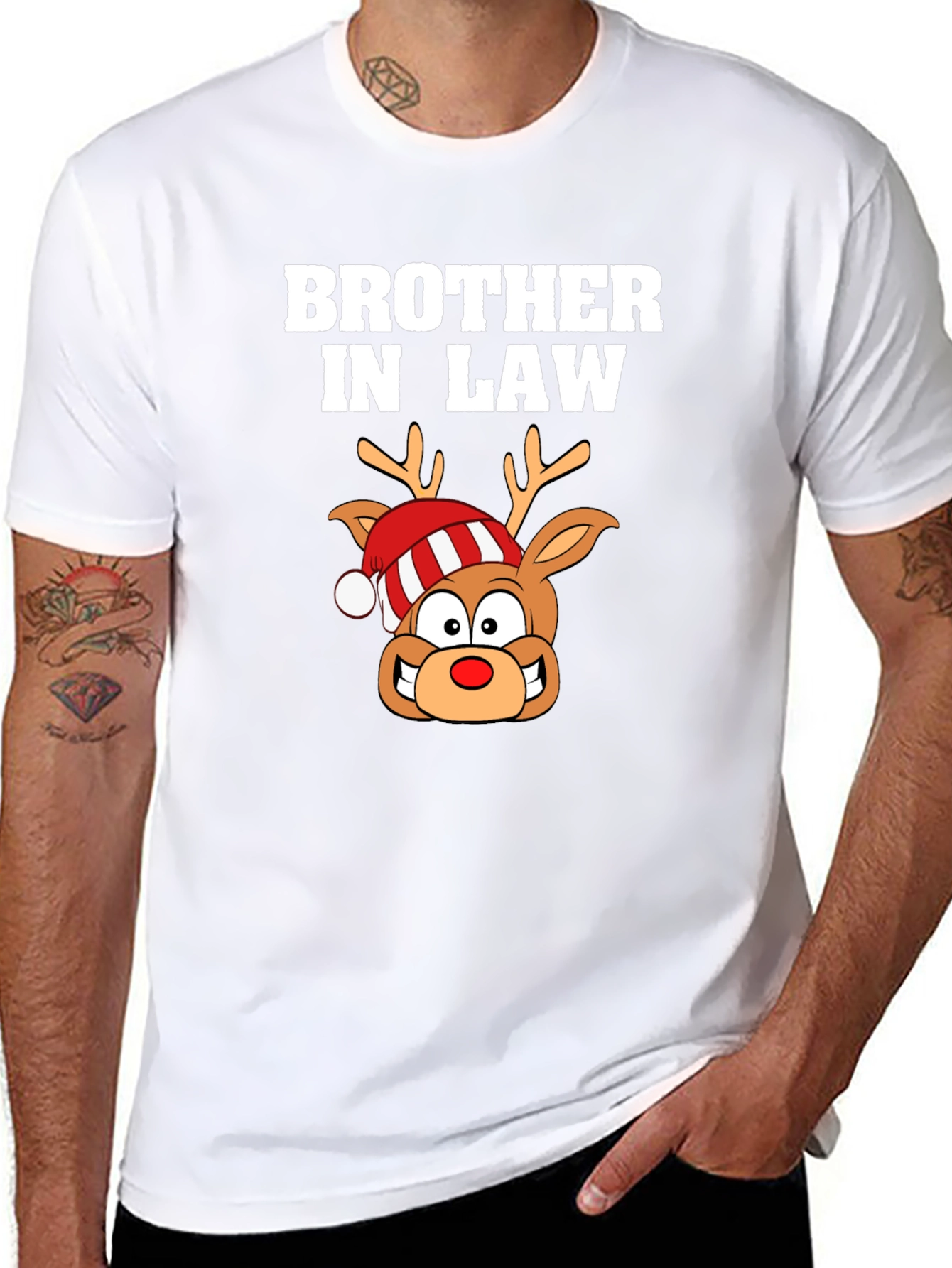 Brother In Law Reindeer Christmas T-Shirt