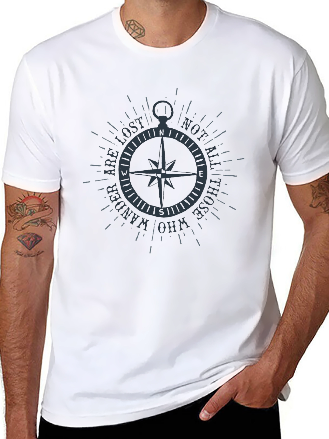 Compass Graphic T-Shirt - Wanderer Tee