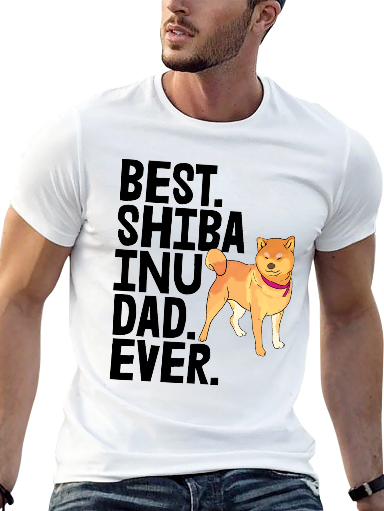 Best Shiba Inu Dad Ever Graphic Tee