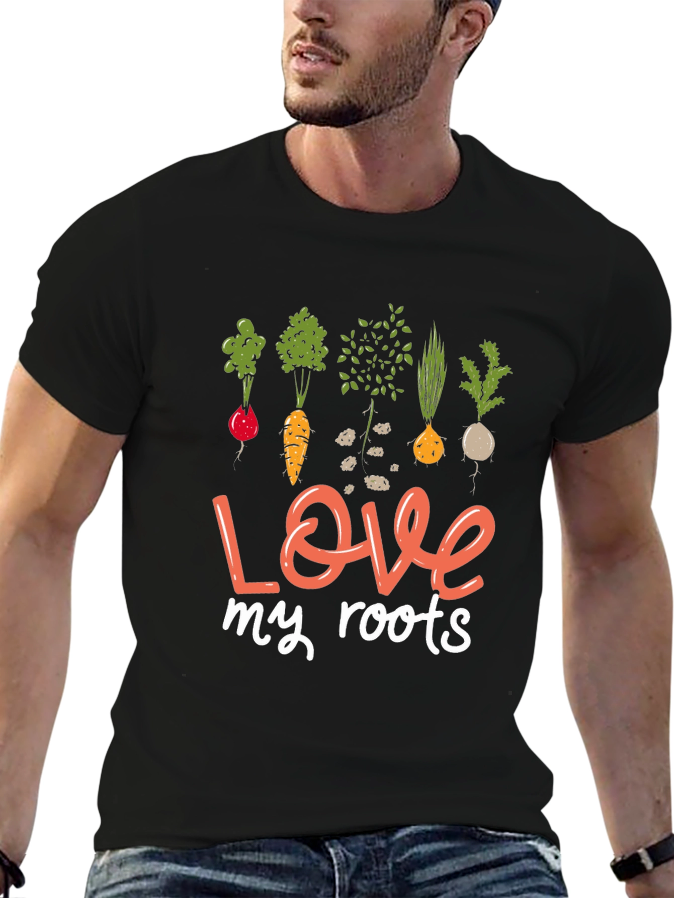 Love My Roots Gardening T-Shirt - Black