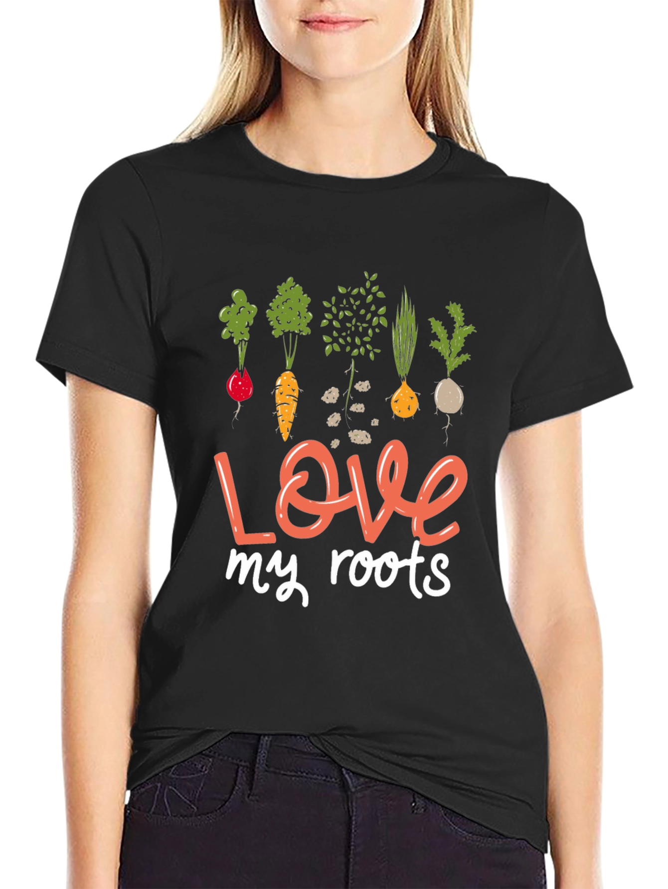 Love My Roots Gardening T-Shirt - Black