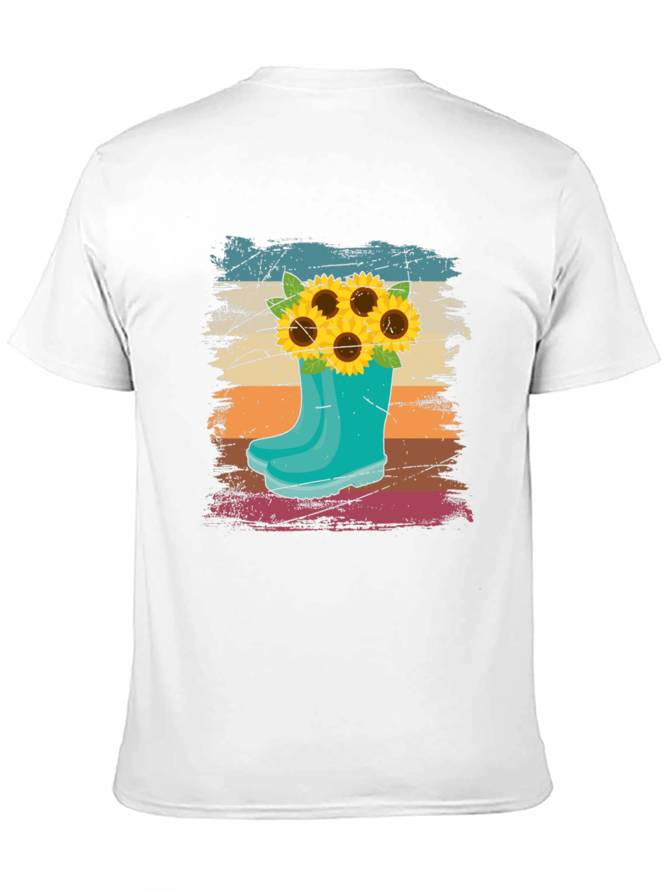 Sunflower in Boot Graphic T-Shirt