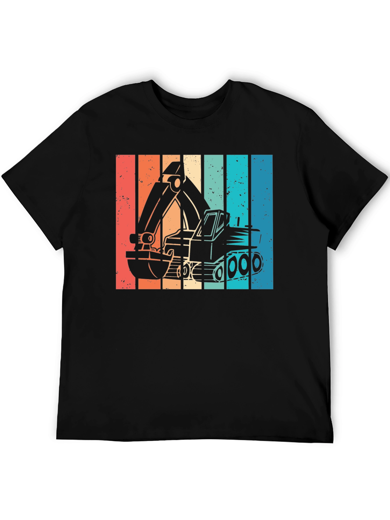 Retro Excavator Graphic T-Shirt