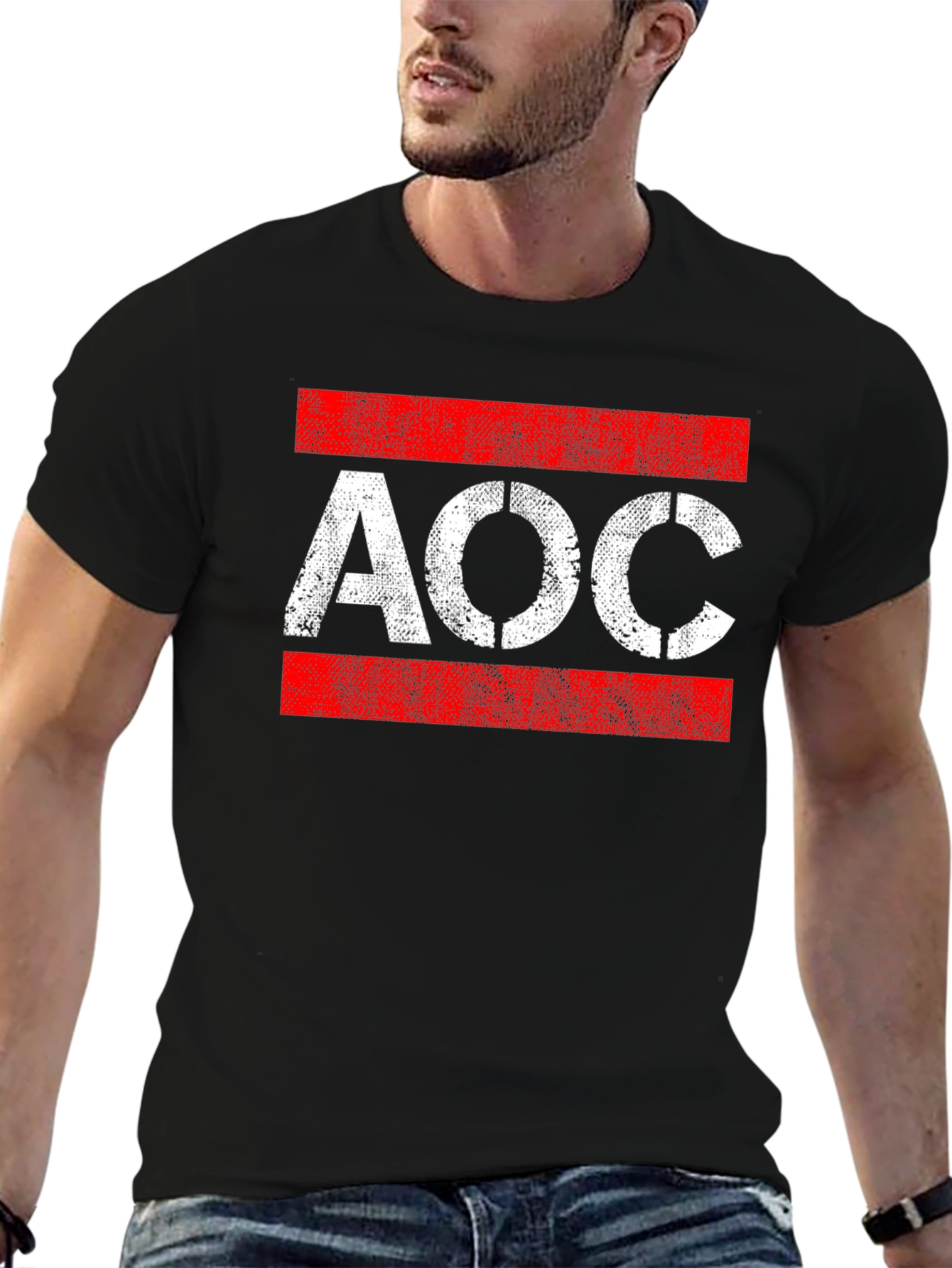 AOC Stencil Style Graphic T-Shirt