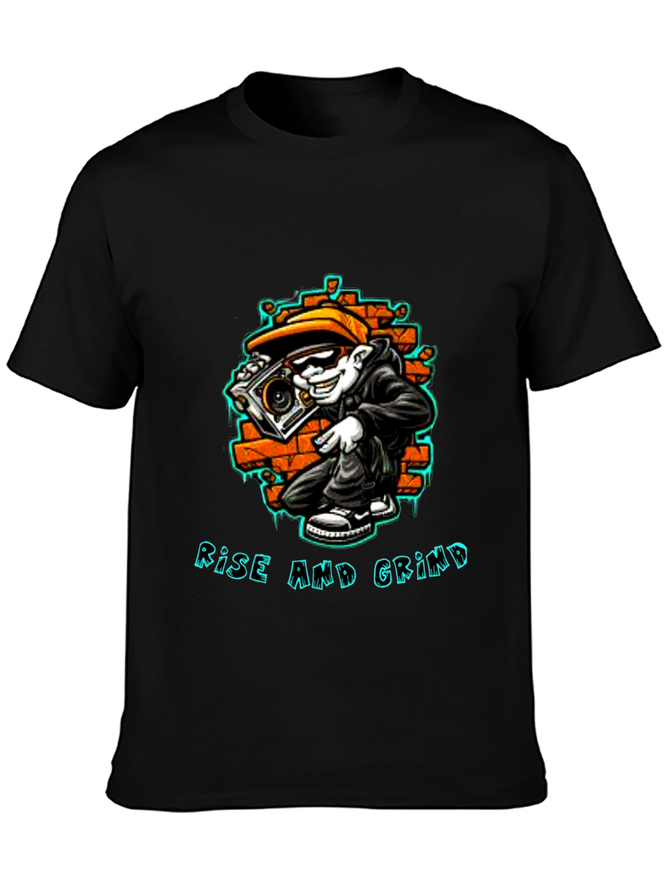 Rise and Grind Graphic Tee - Streetwear Style