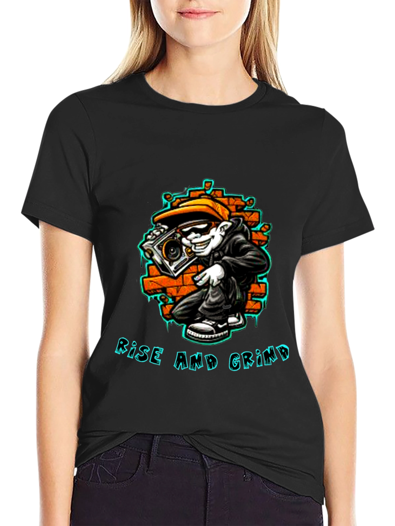 Rise and Grind Graphic Tee - Streetwear Style