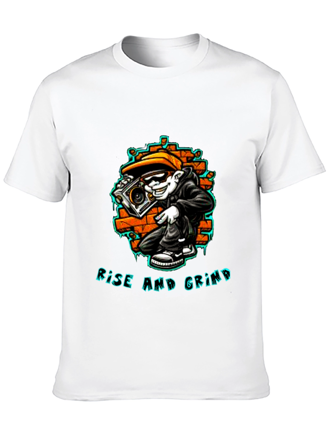 Rise and Grind Graphic Tee - Streetwear Style