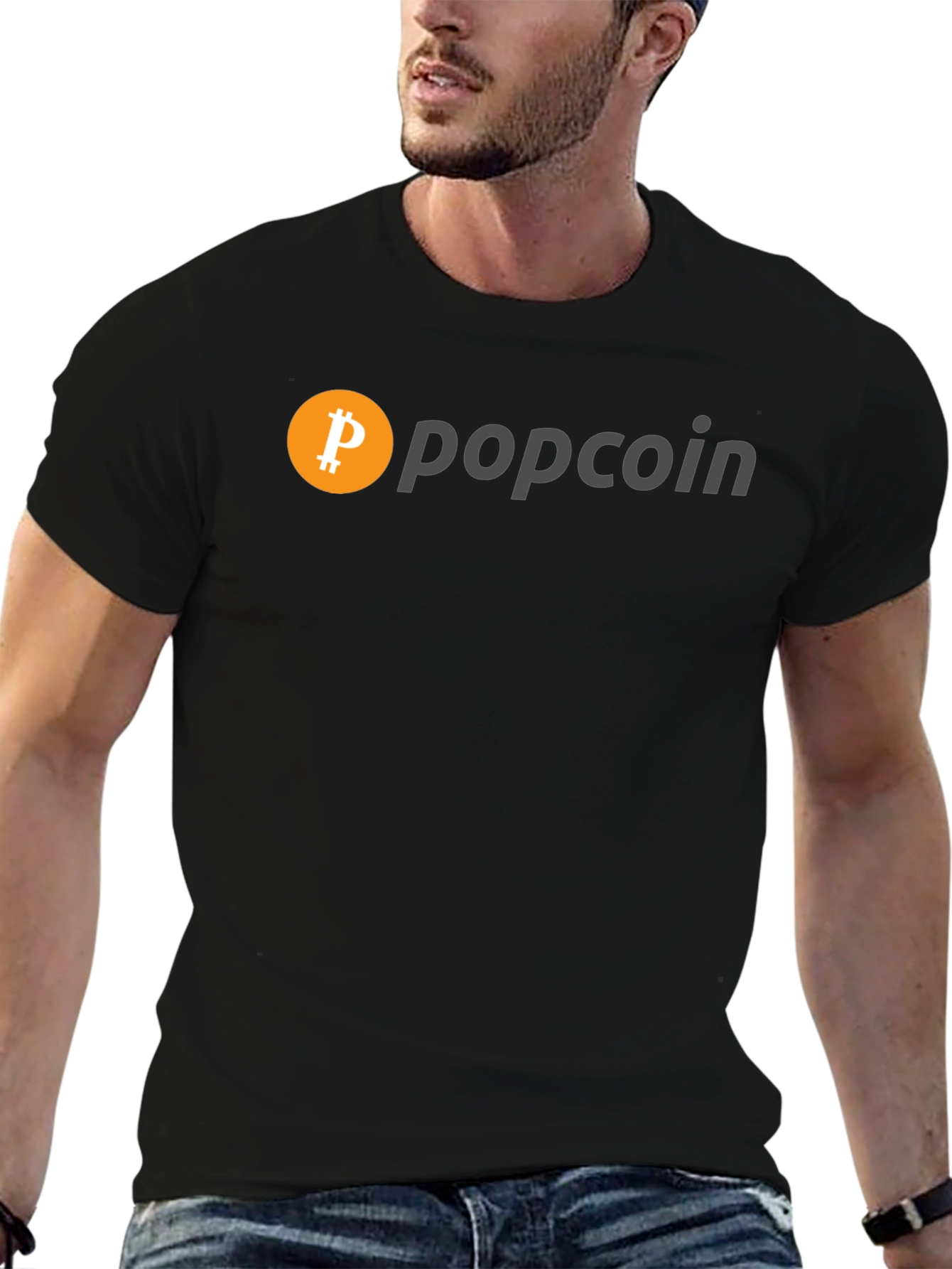 Popcoin Bitcoin Inspired Graphic T-Shirt