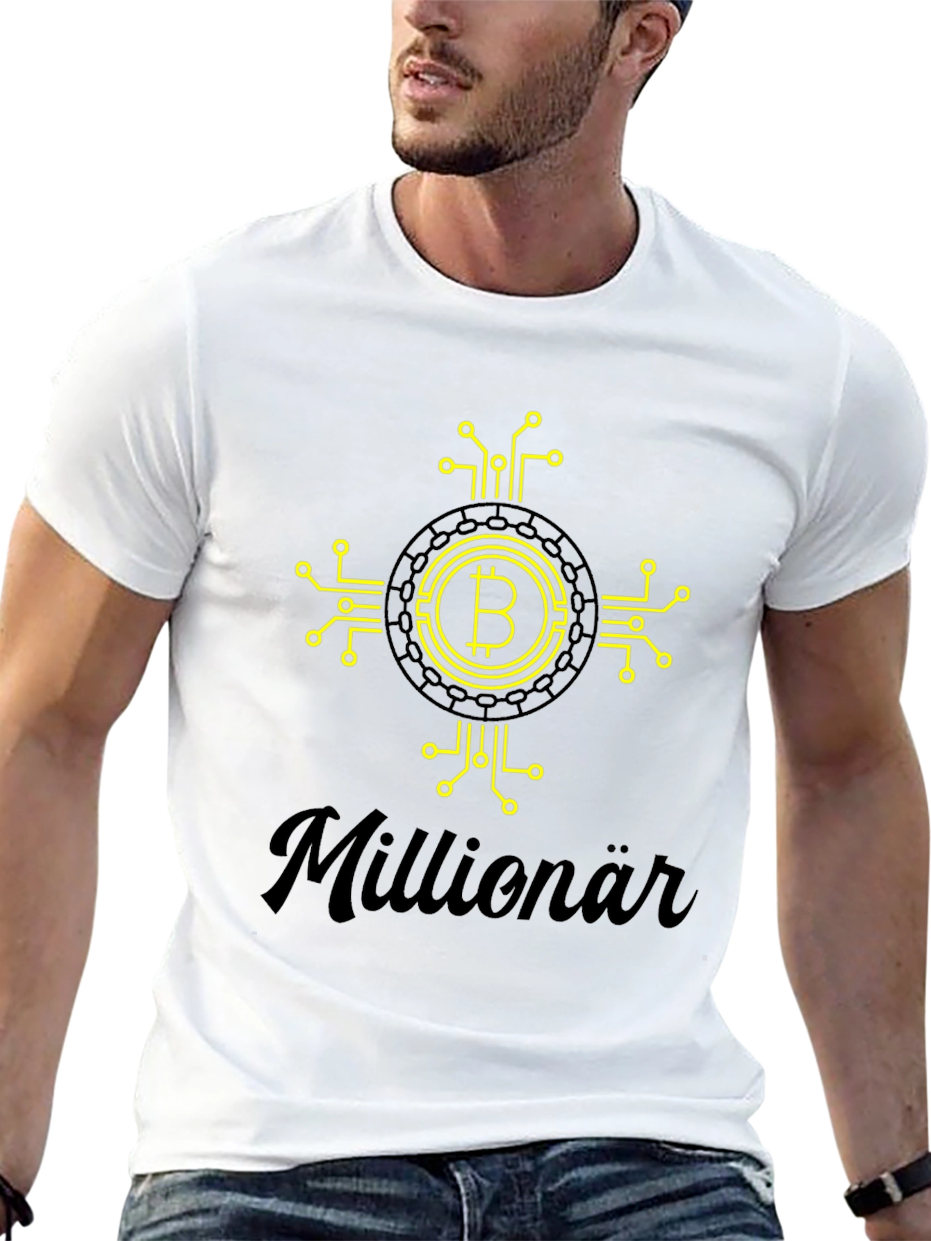 Bitcoin Millionär Black T-Shirt - Crypto Tee