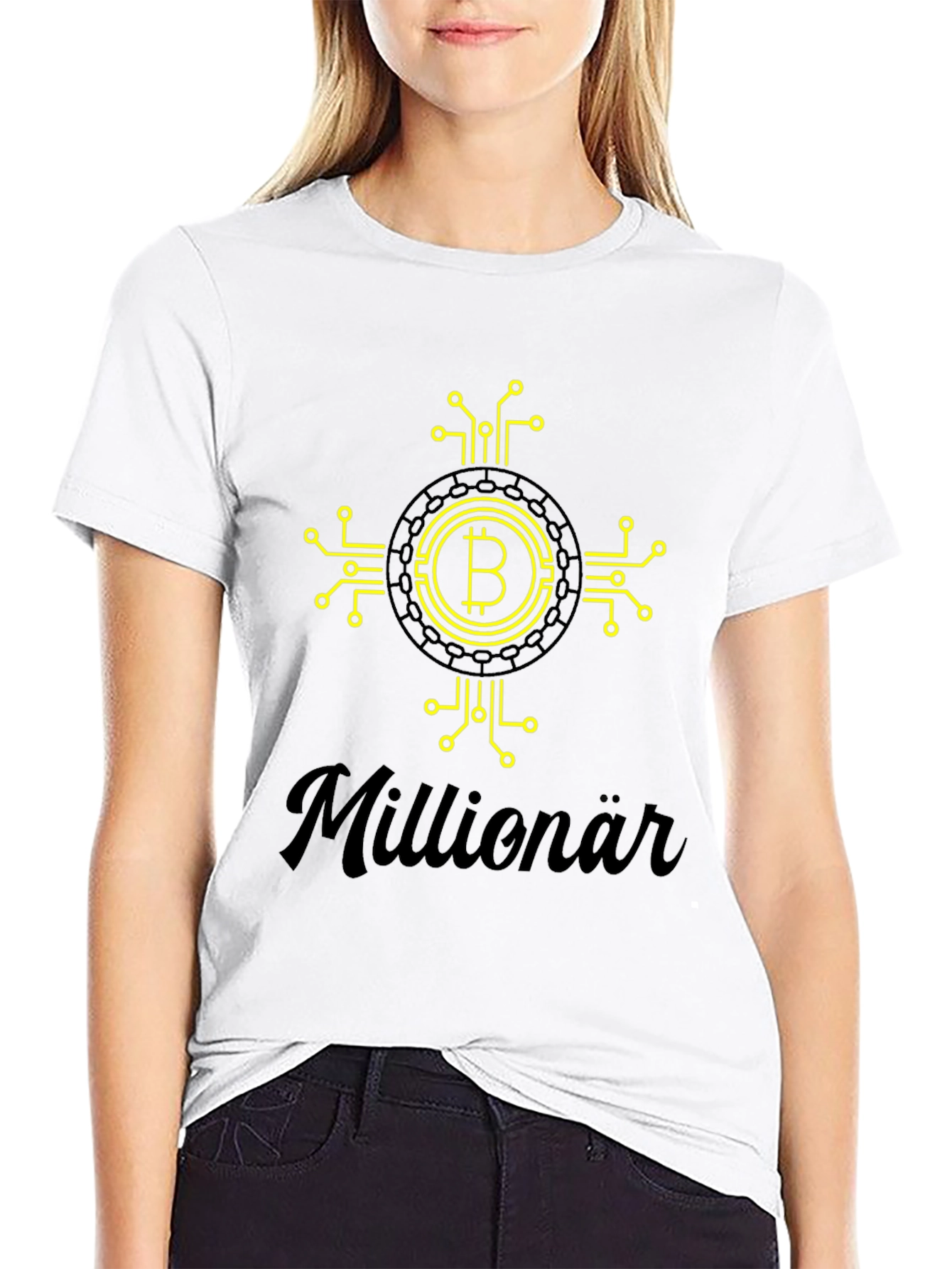 Bitcoin Millionär Black T-Shirt - Crypto Tee