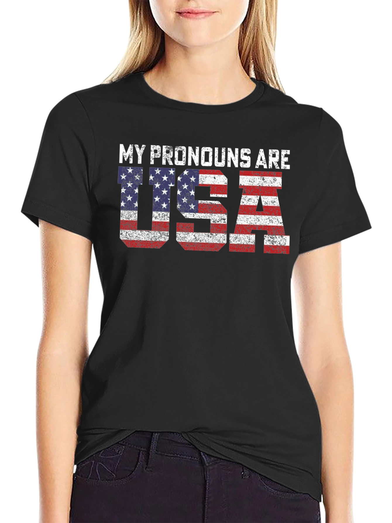My Pronouns Are USA Patriotic T-Shirt