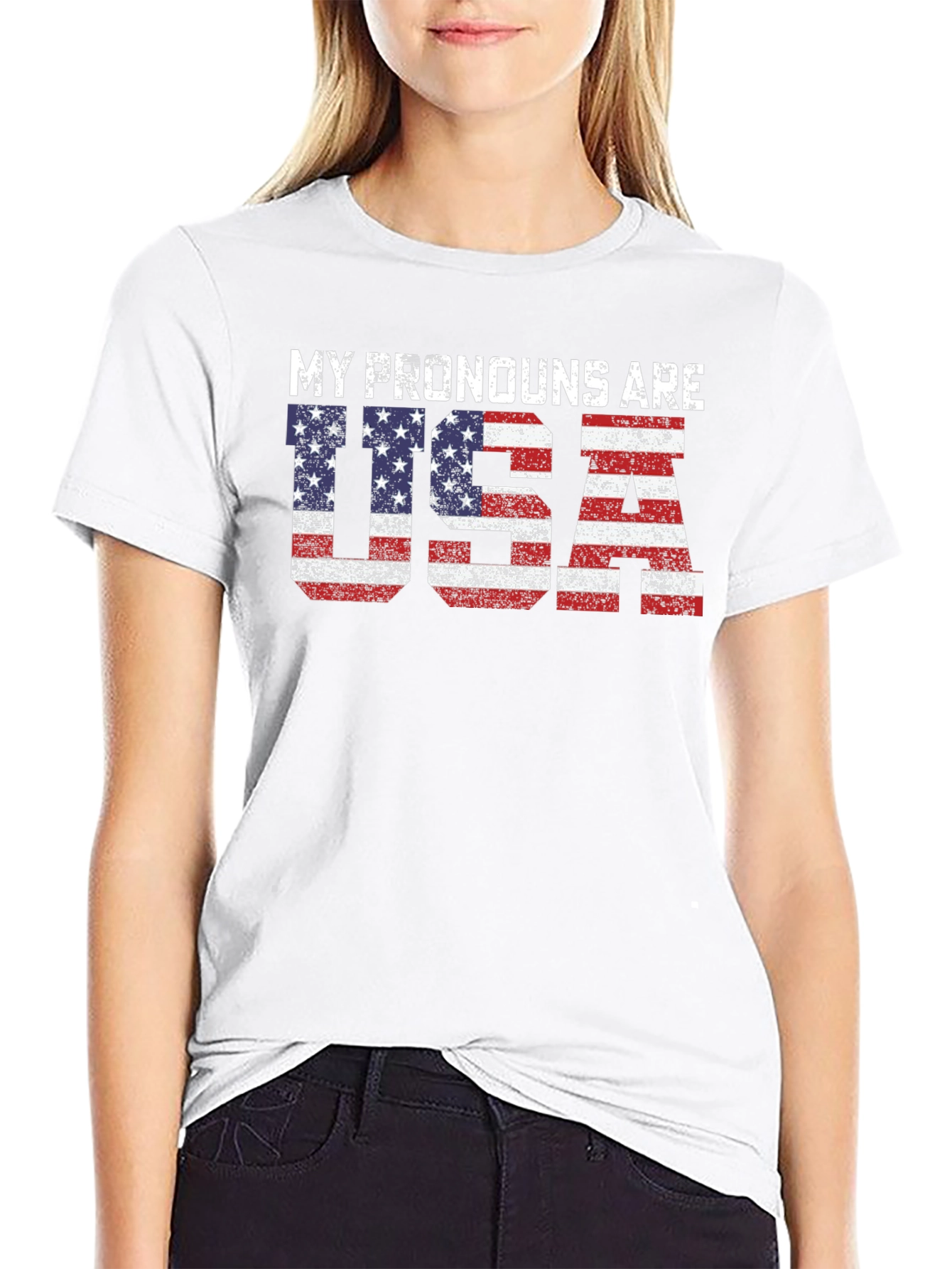 My Pronouns Are USA Patriotic T-Shirt
