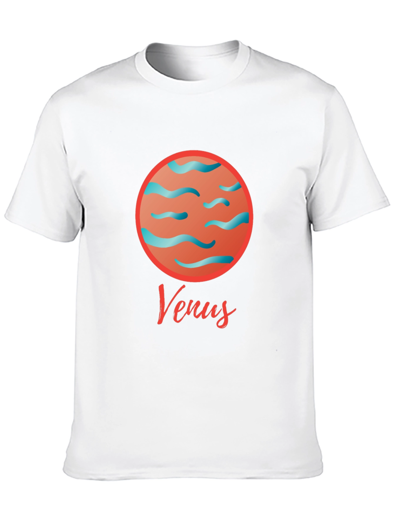 Venus Planet T-Shirt - Black Cotton Graphic Tee