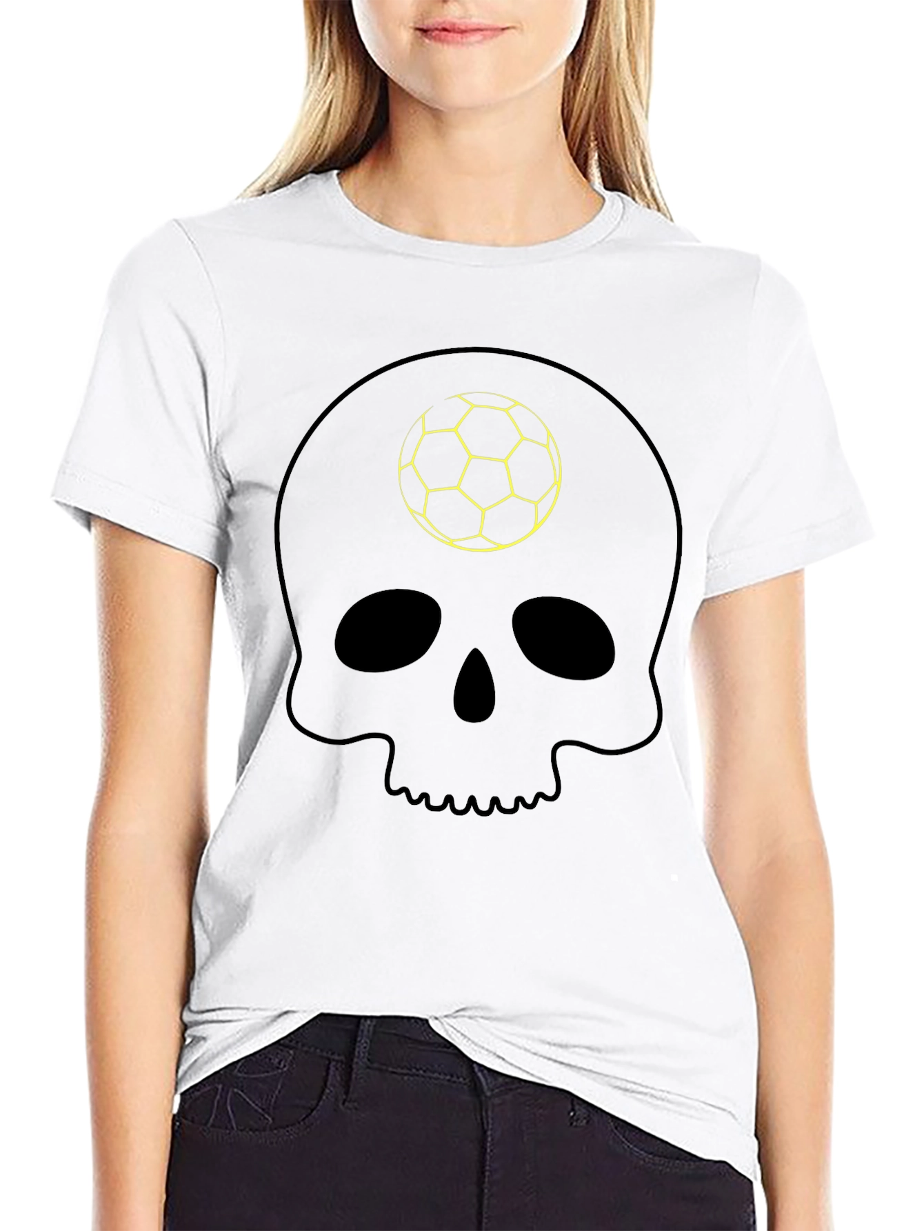 Skull Soccer T-Shirt - Stylish Graphic Tee