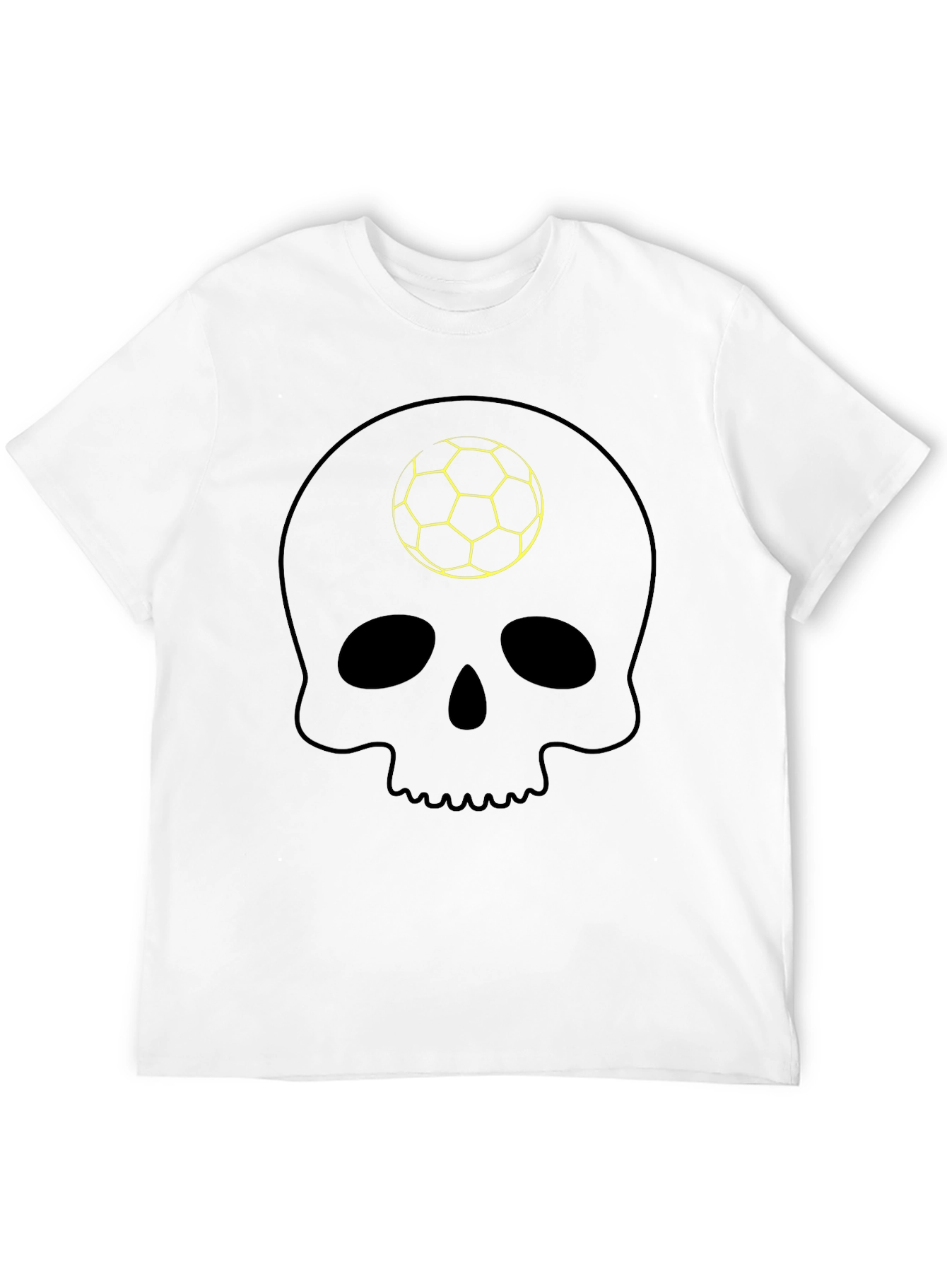 Skull Soccer T-Shirt - Stylish Graphic Tee