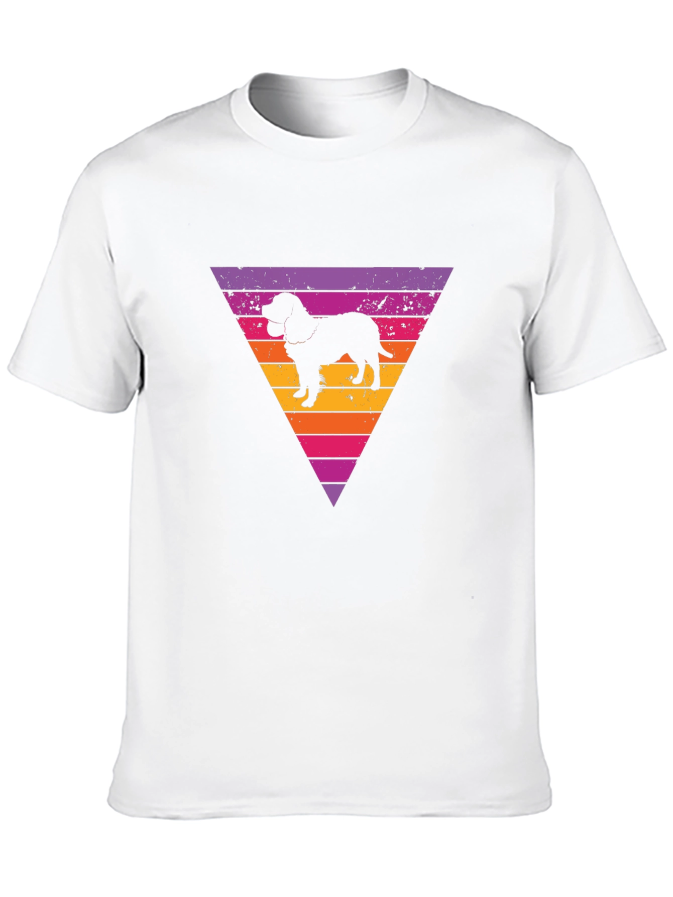 Retro Dog Silhouette Graphic Tee