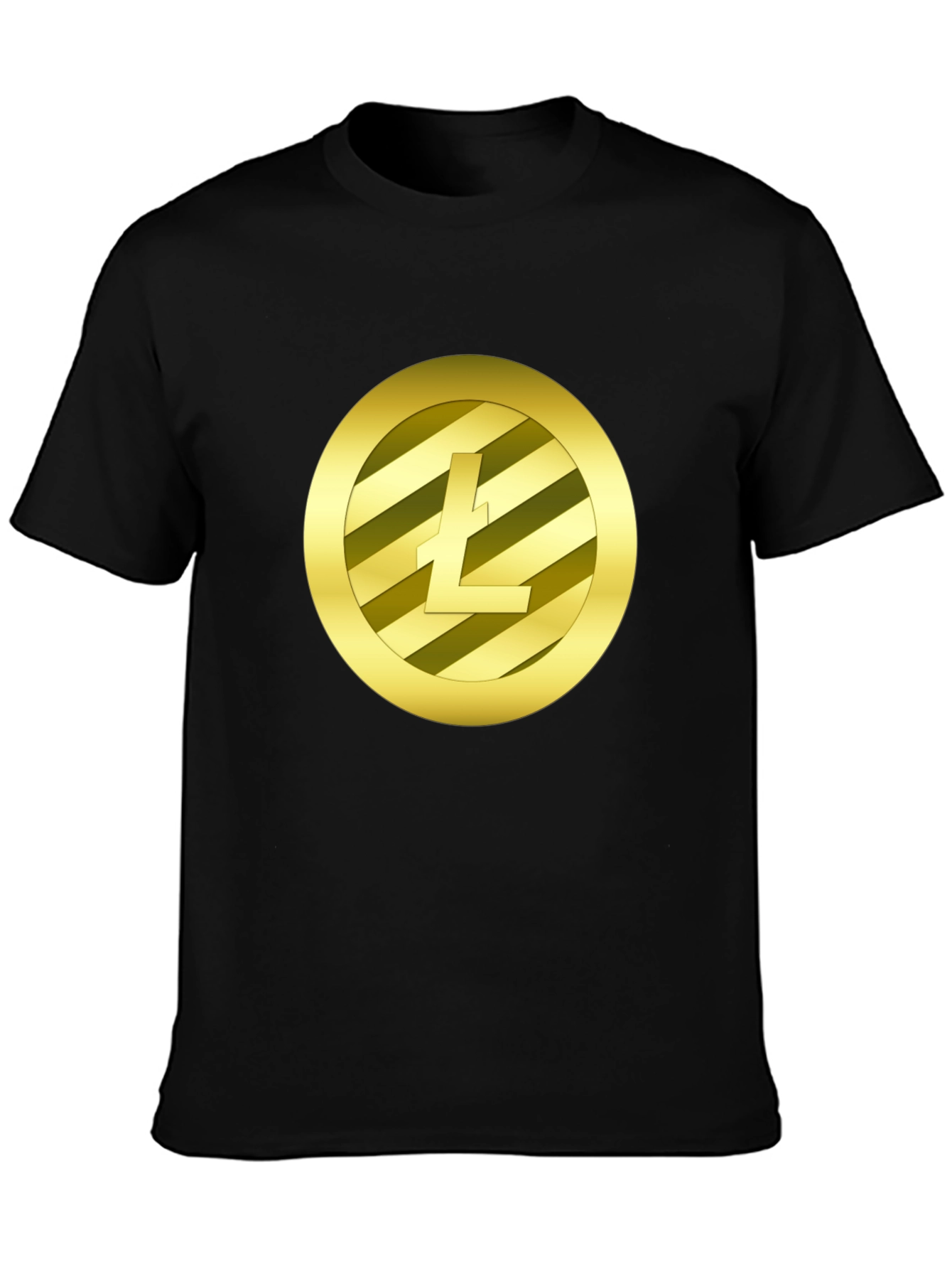 Litecoin Crypto Tee - Gold Coin Design