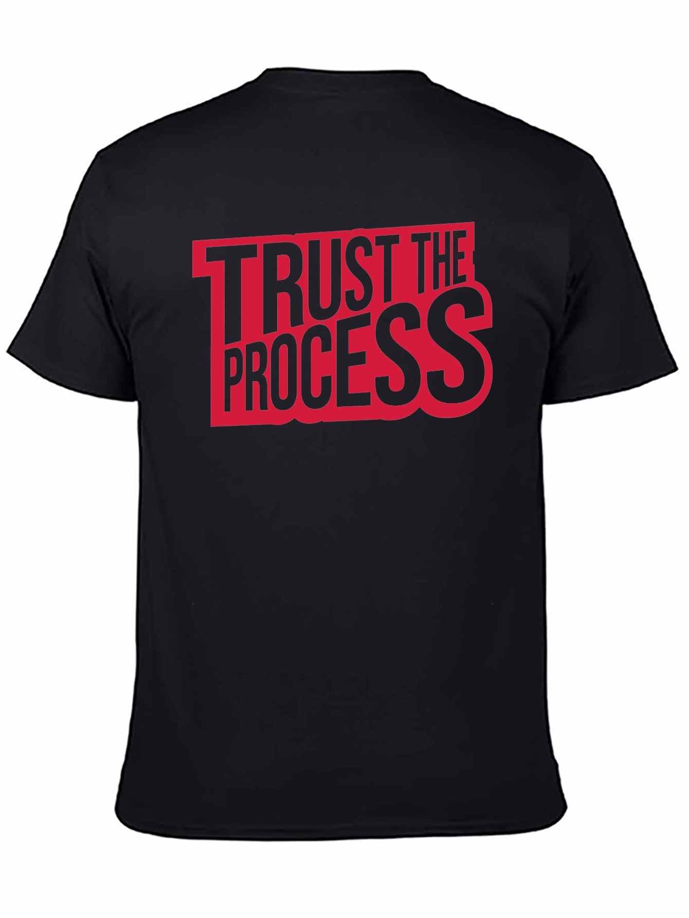 Trust The Process Graphic Tee - Black