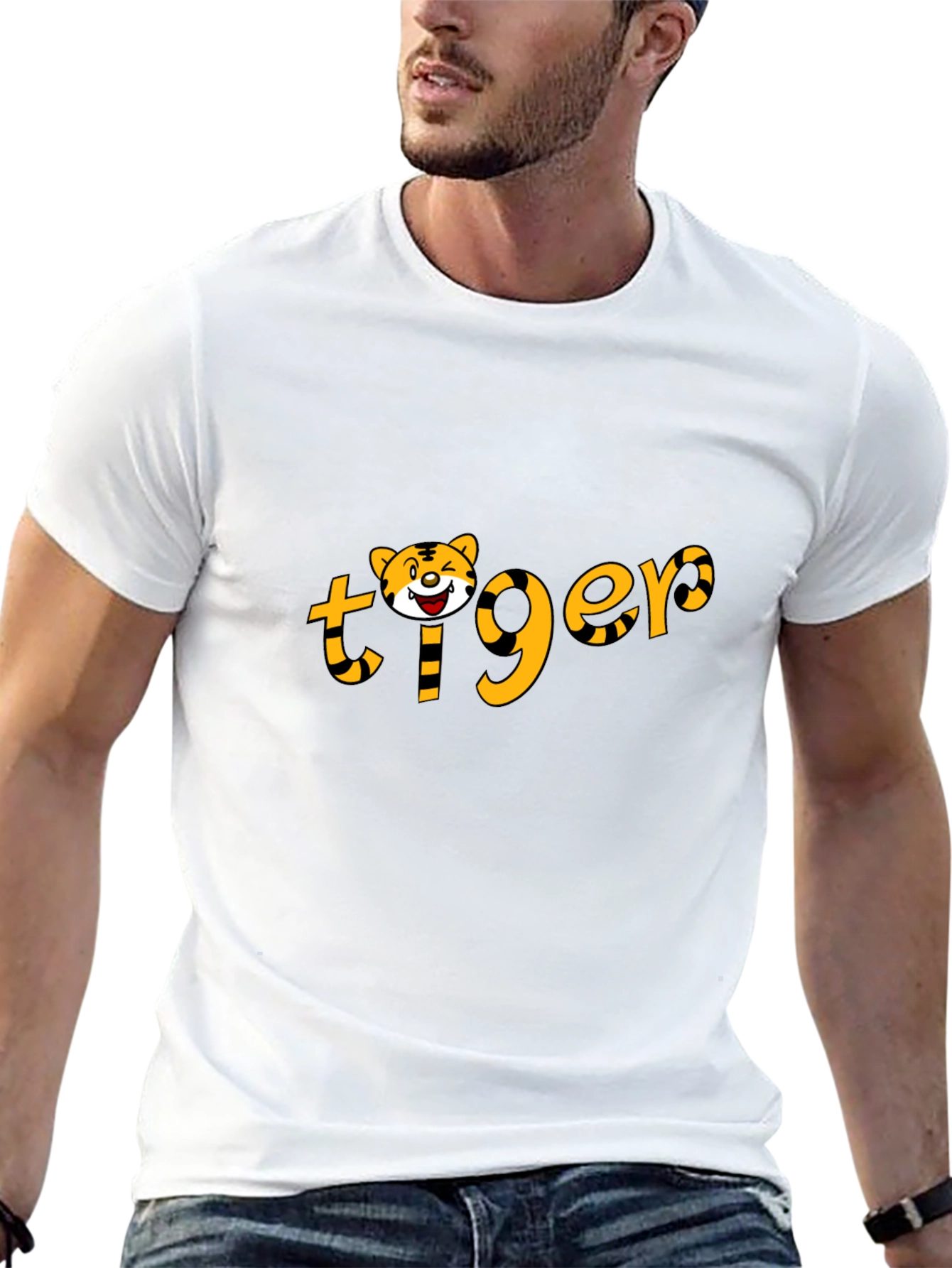 Tiger Graphic Tee - Black