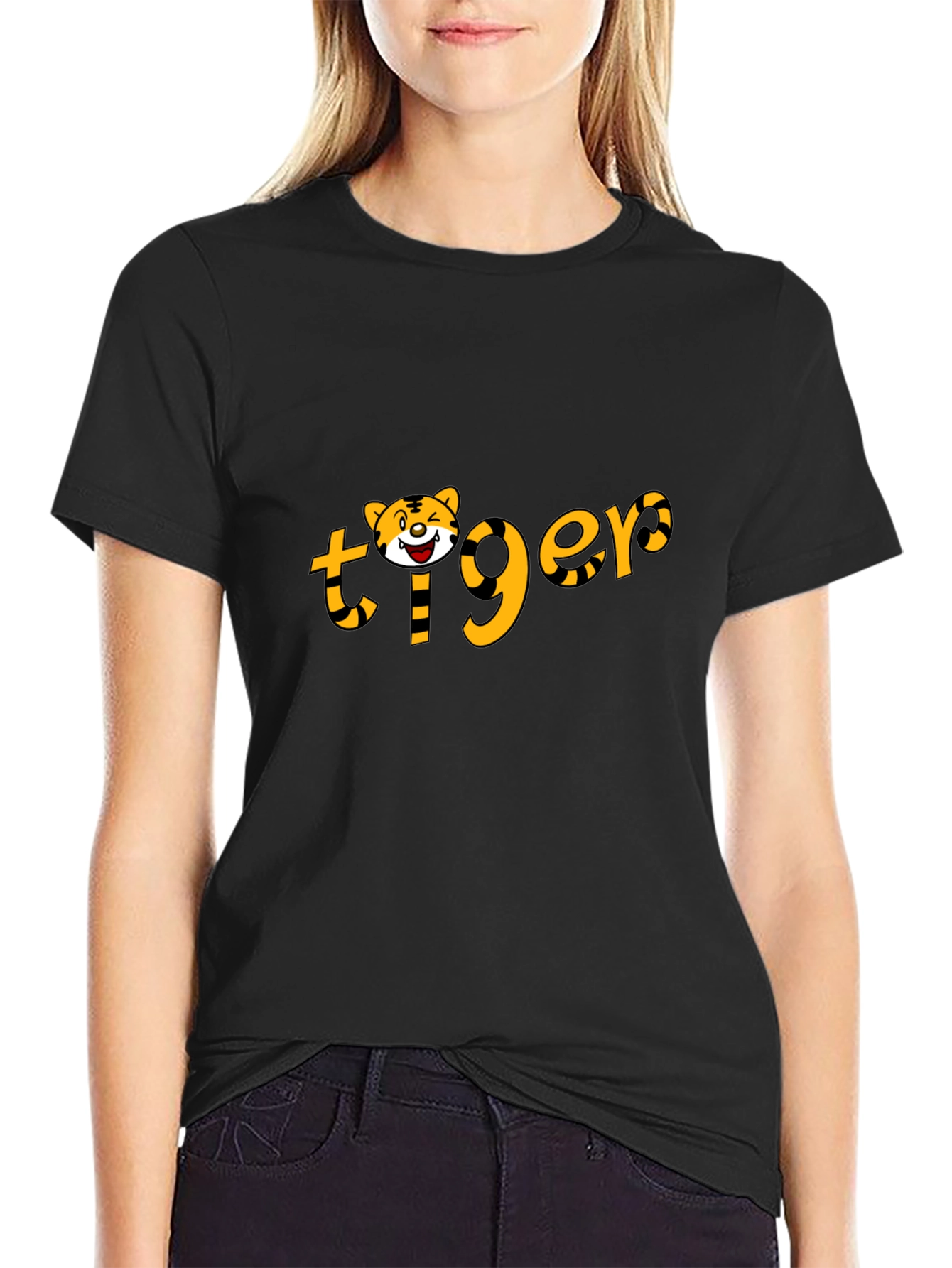 Tiger Graphic Tee - Black
