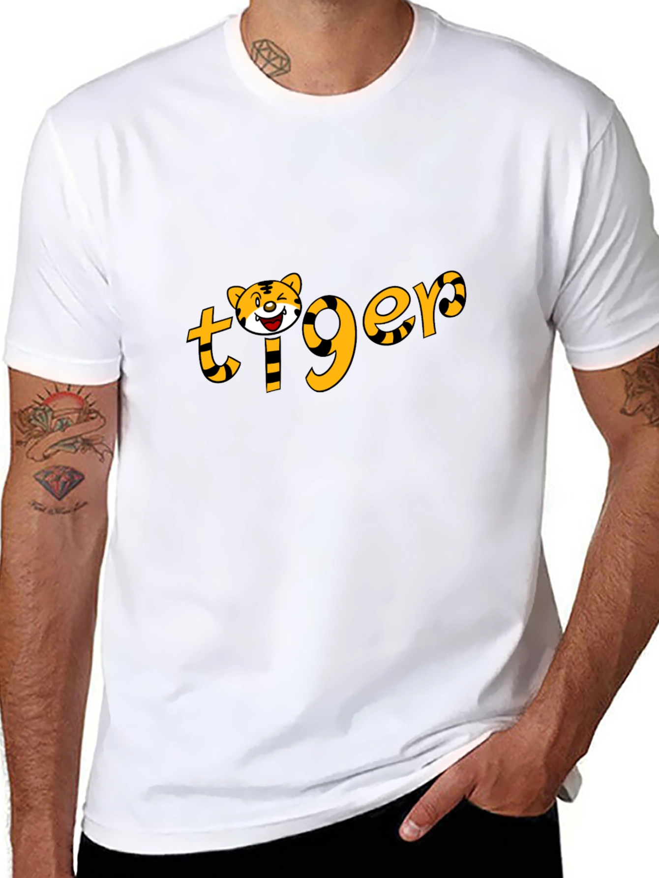 Tiger Graphic Tee - Black