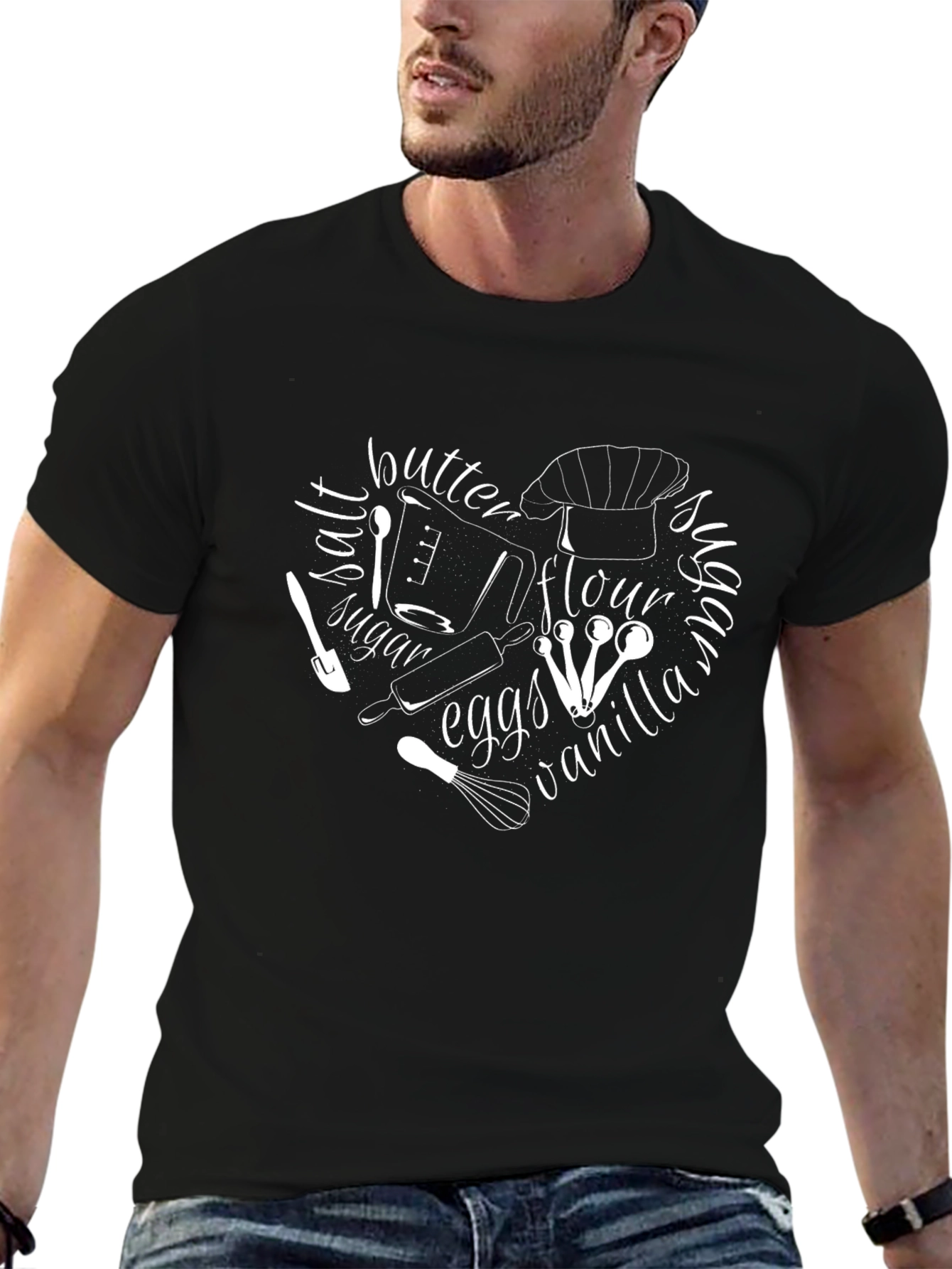 Baking Heart T-Shirt - Chef Inspired Design