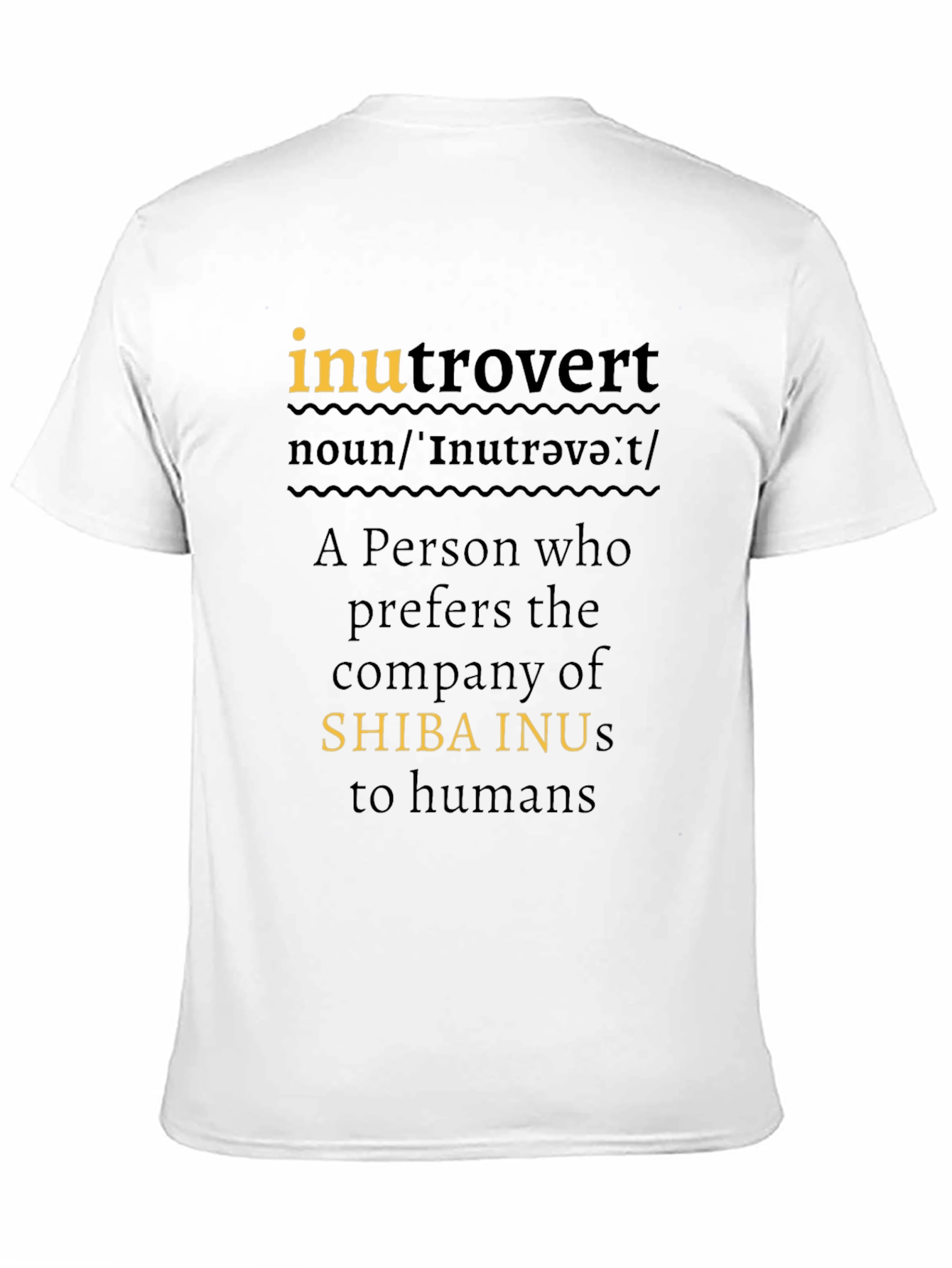 Inutrovert Shiba Inu Lover T-Shirt