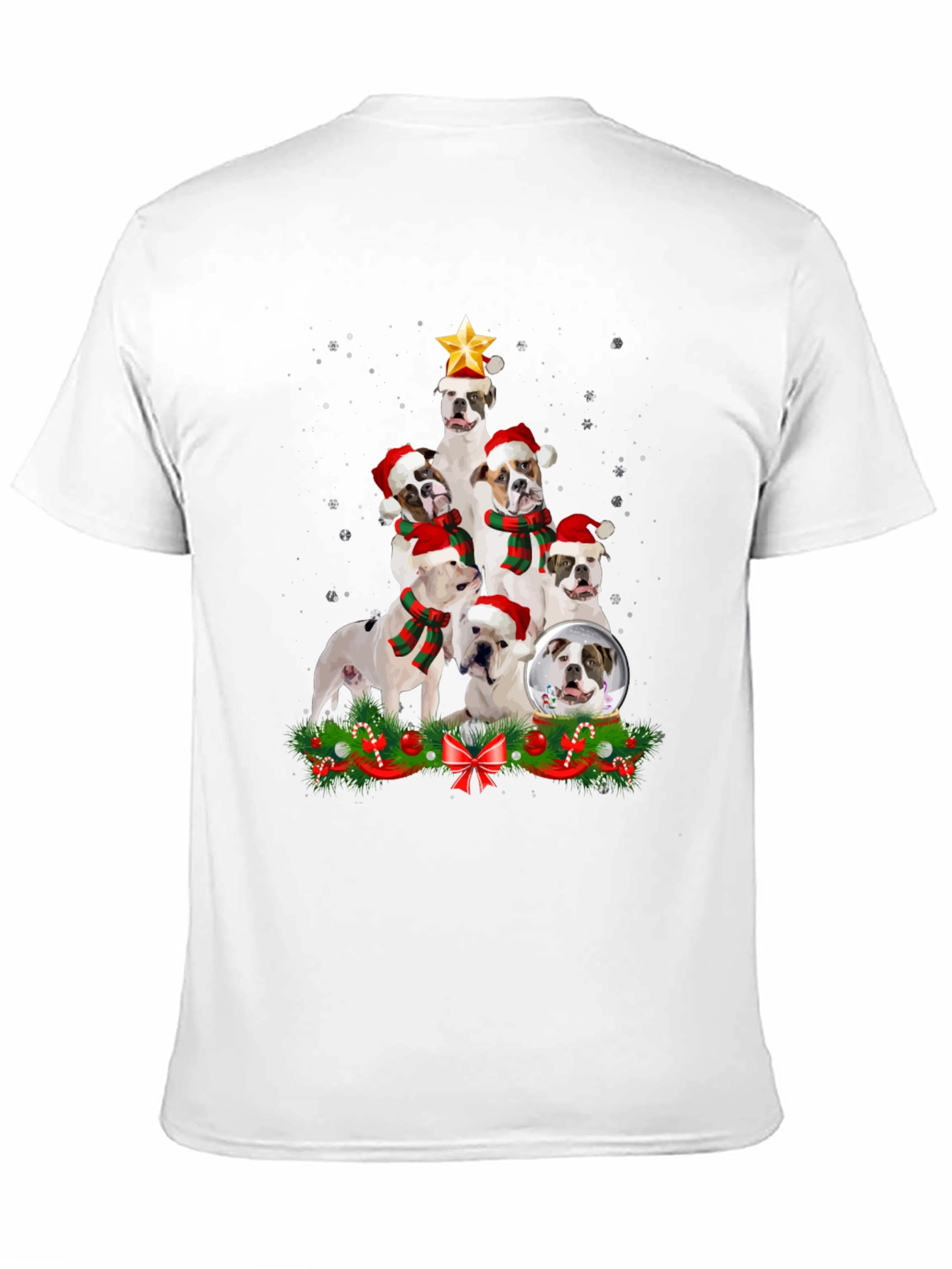 Bulldog Christmas Tree T-Shirt