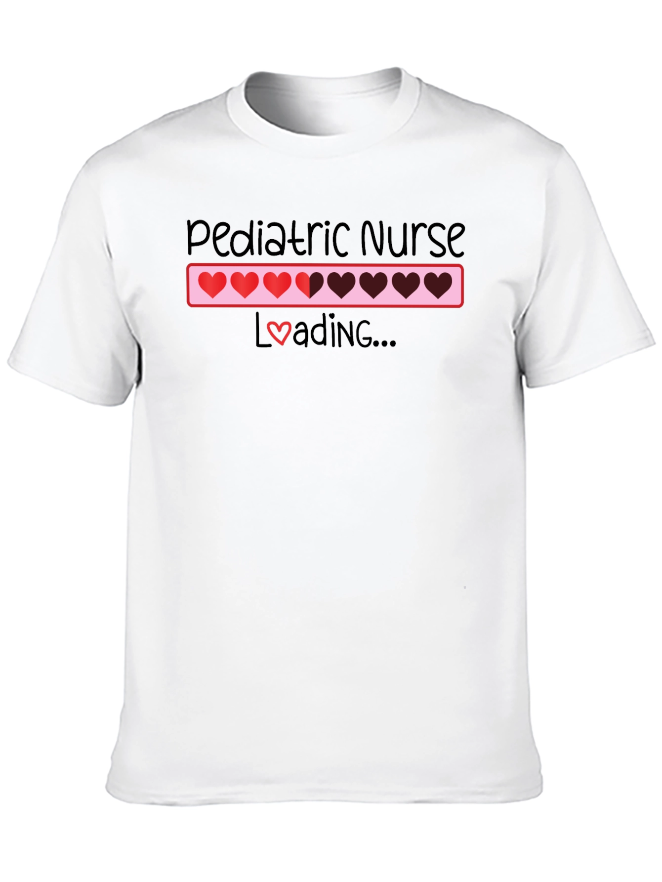 Pediatric Nurse Loading T-Shirt - Heart Design