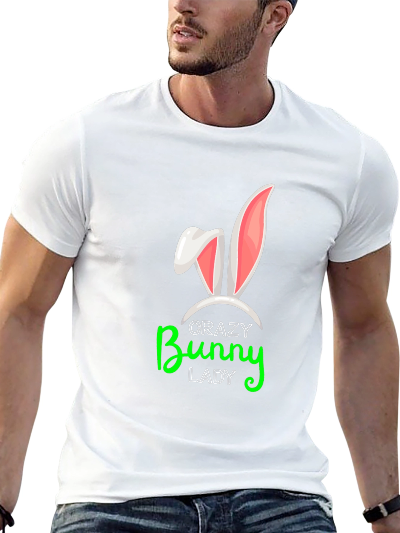 Crazy Bunny Lady Graphic Tee