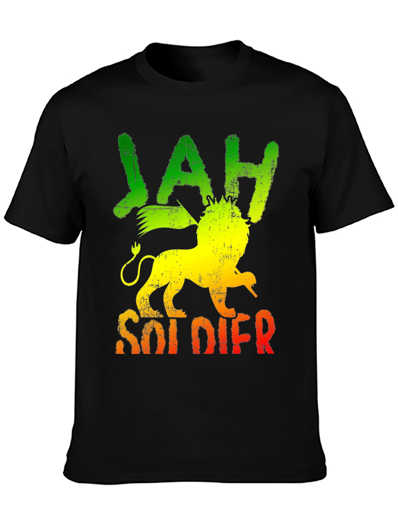 Rasta Jah Soldier Lion T-Shirt