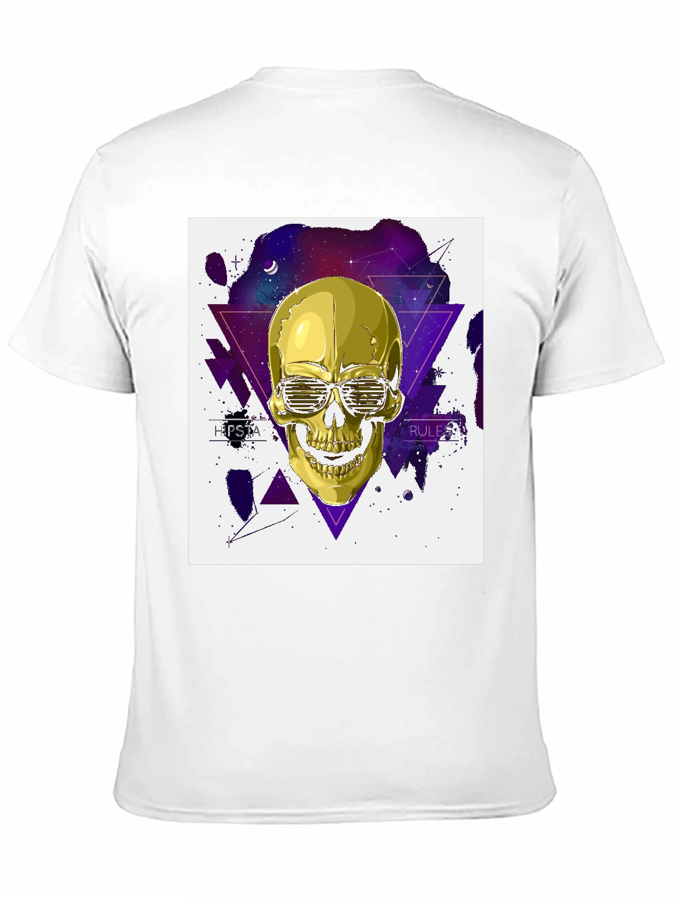 Golden Skull Hipster T-Shirt