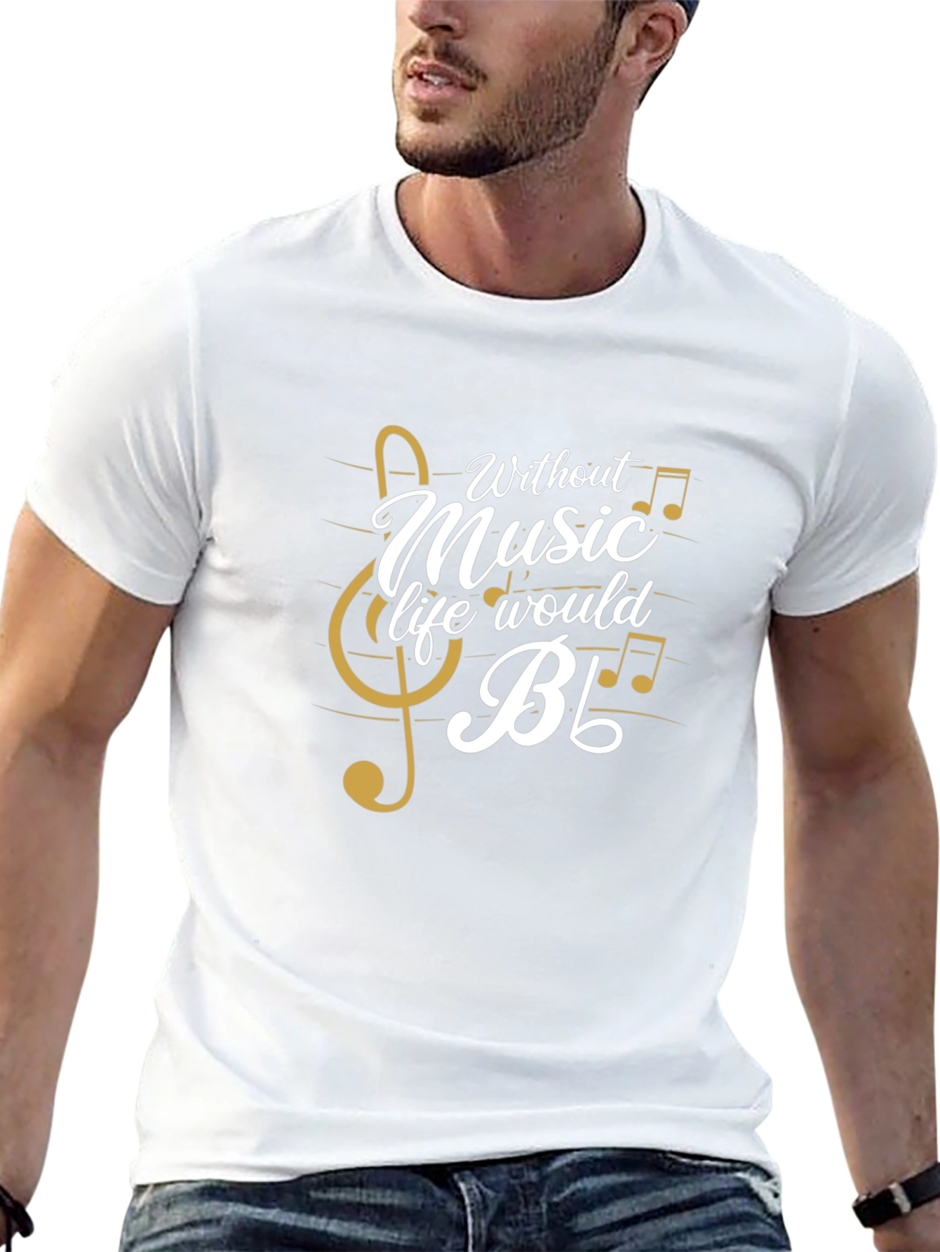 Music Lover Graphic Tee - Life Without Music