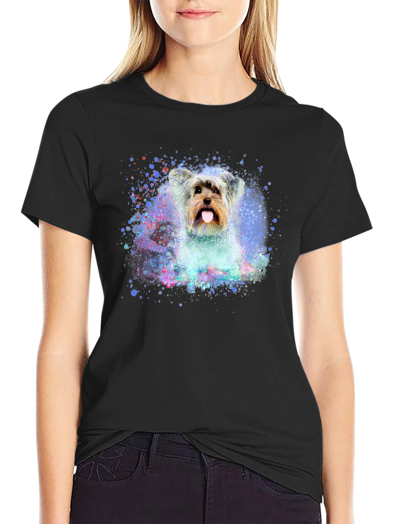 Dog Art Black T-Shirt