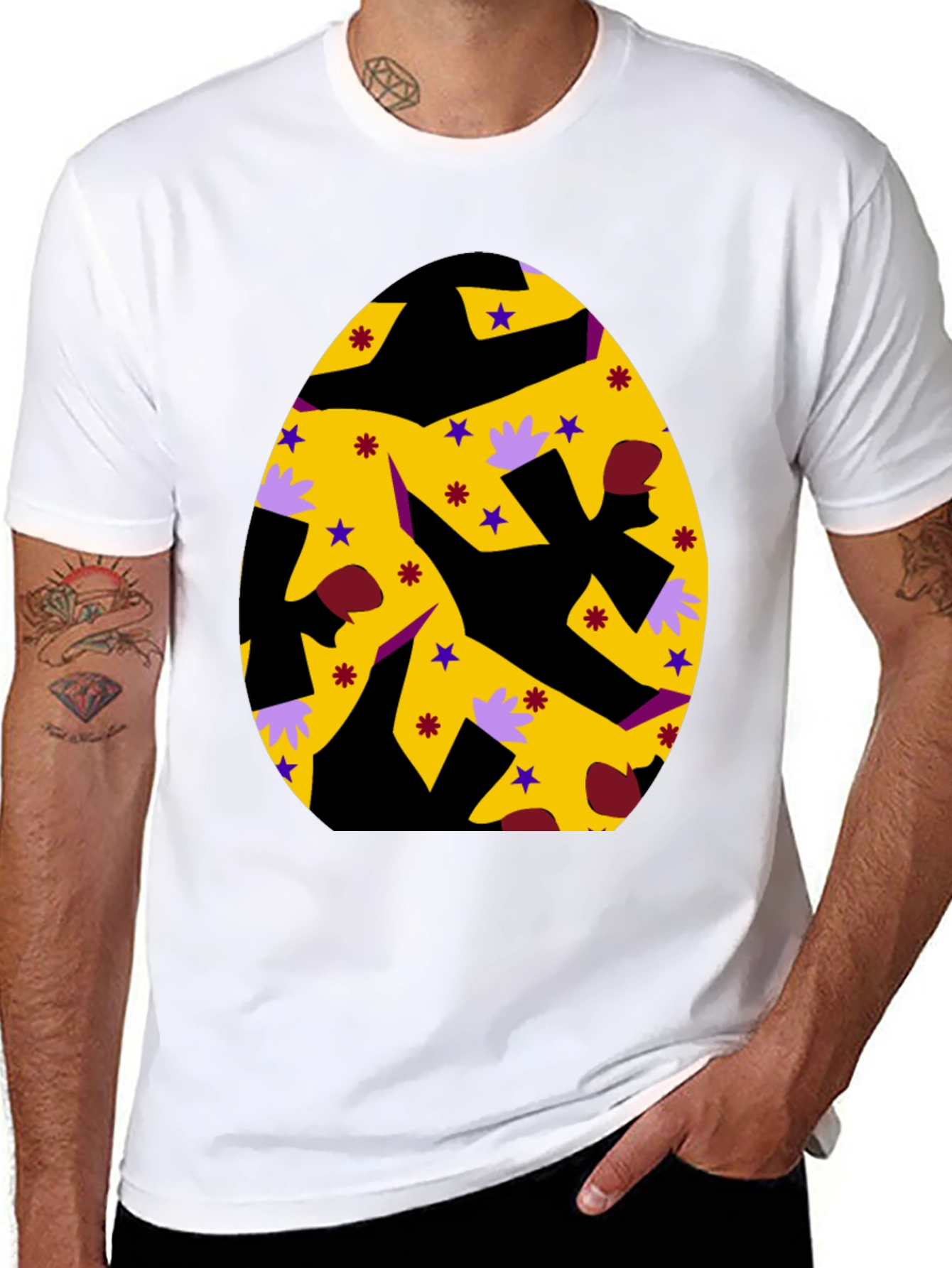 Easter Egg Graphic Tee - Fun Party Shirt