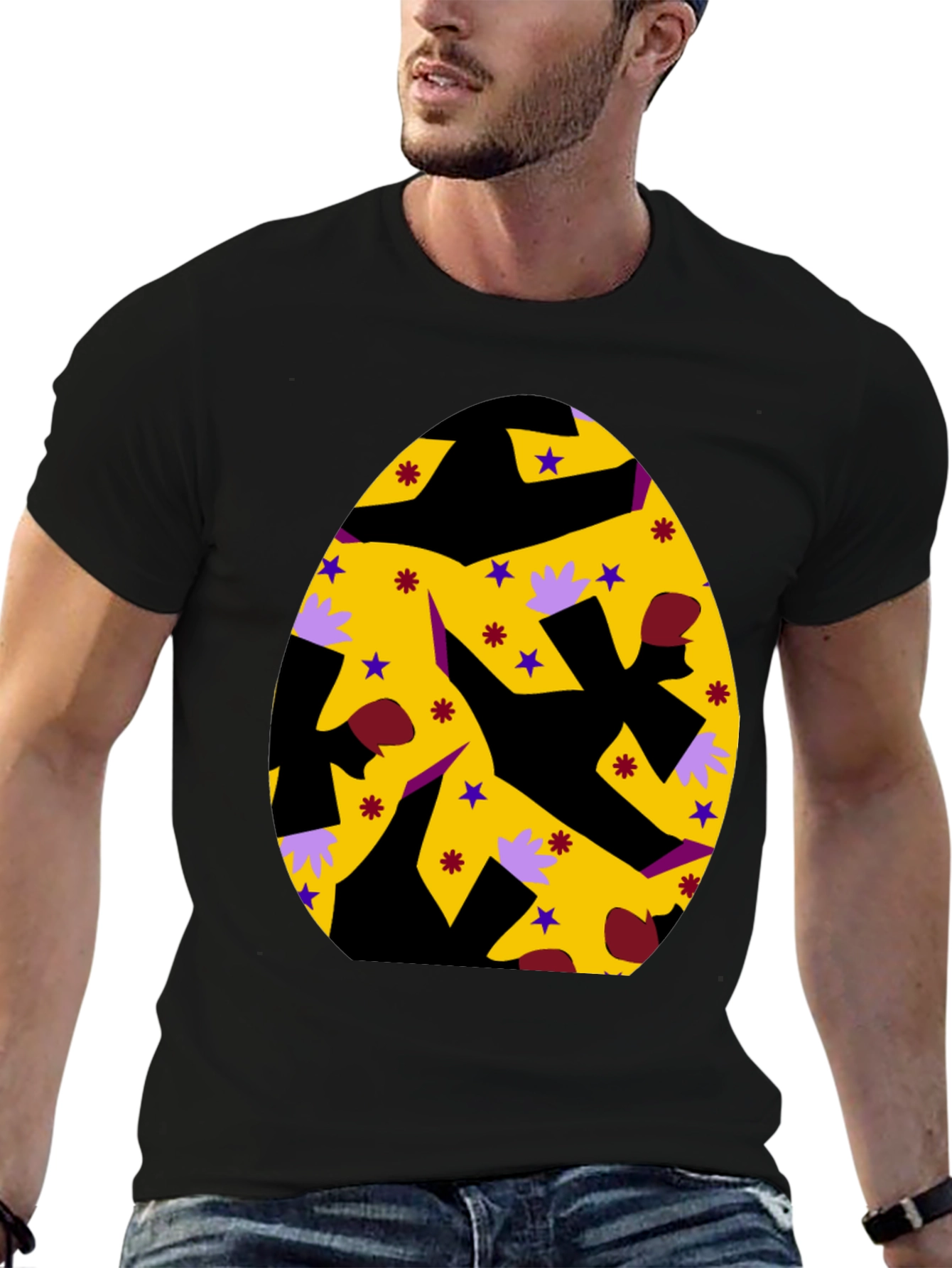Easter Egg Graphic Tee - Fun Party Shirt