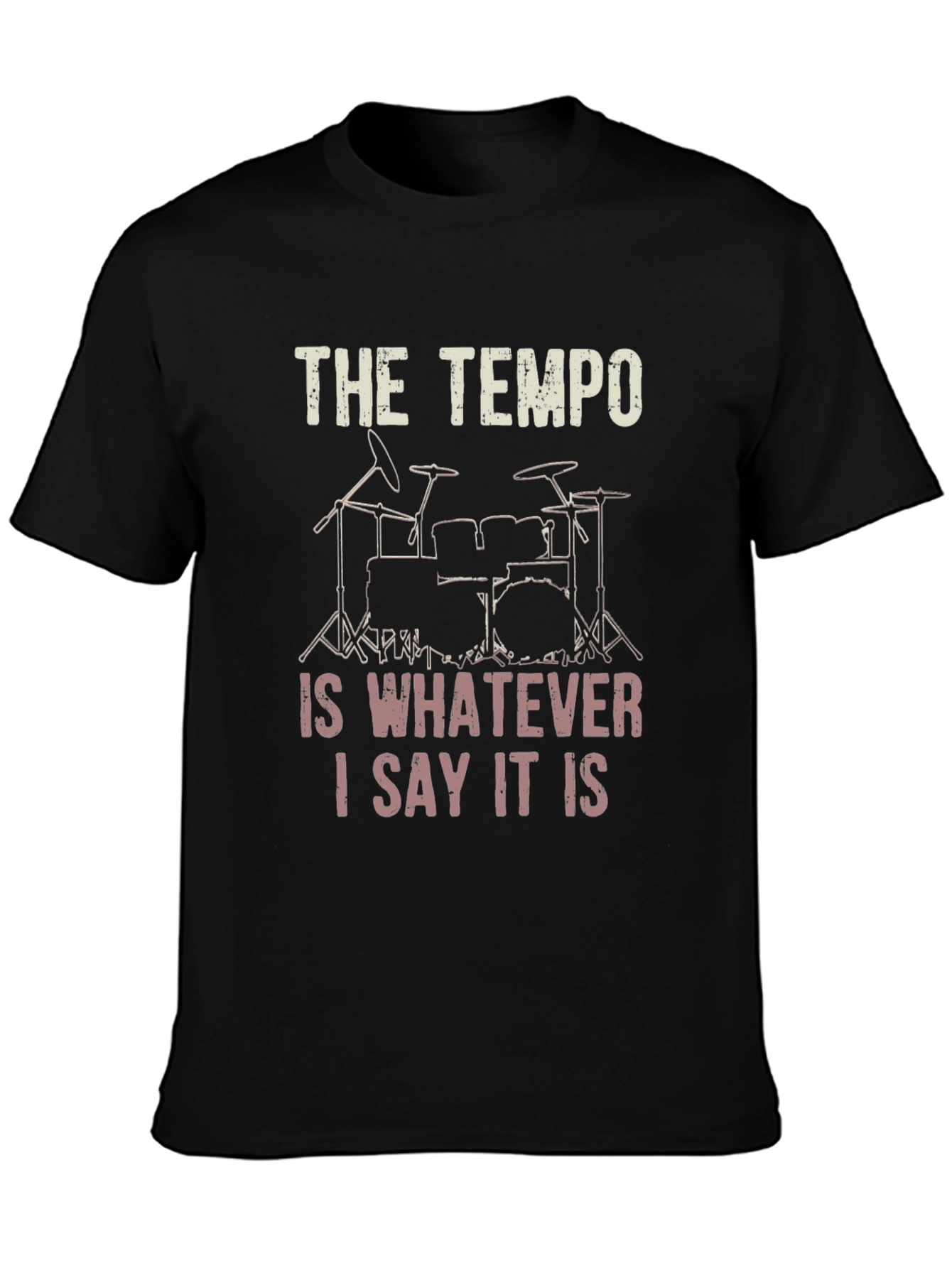Tempo Drummer Graphic T-Shirt - Funny Musician Tee