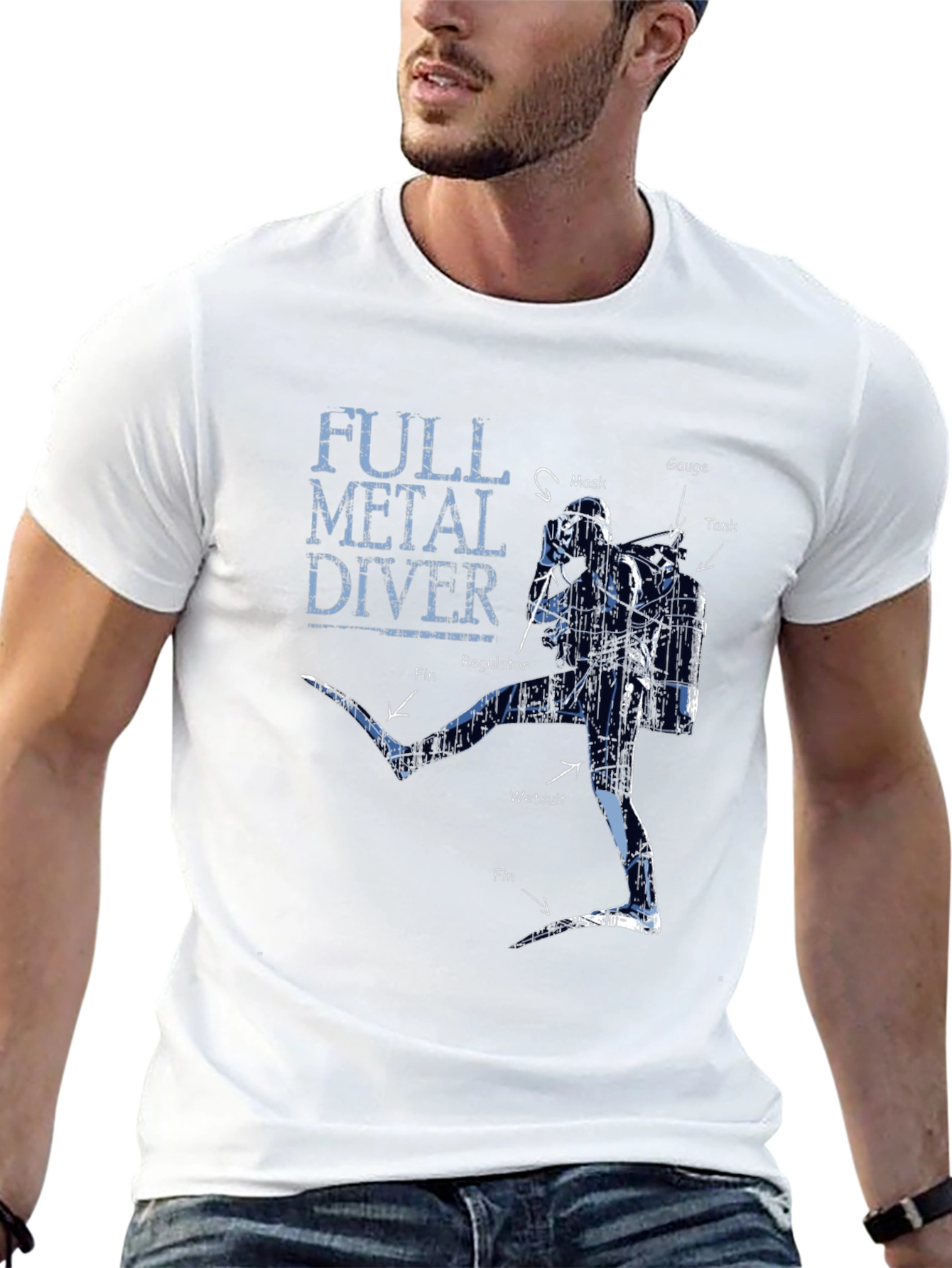 Full Metal Diver Graphic T-Shirt - Scuba Diving Apparel