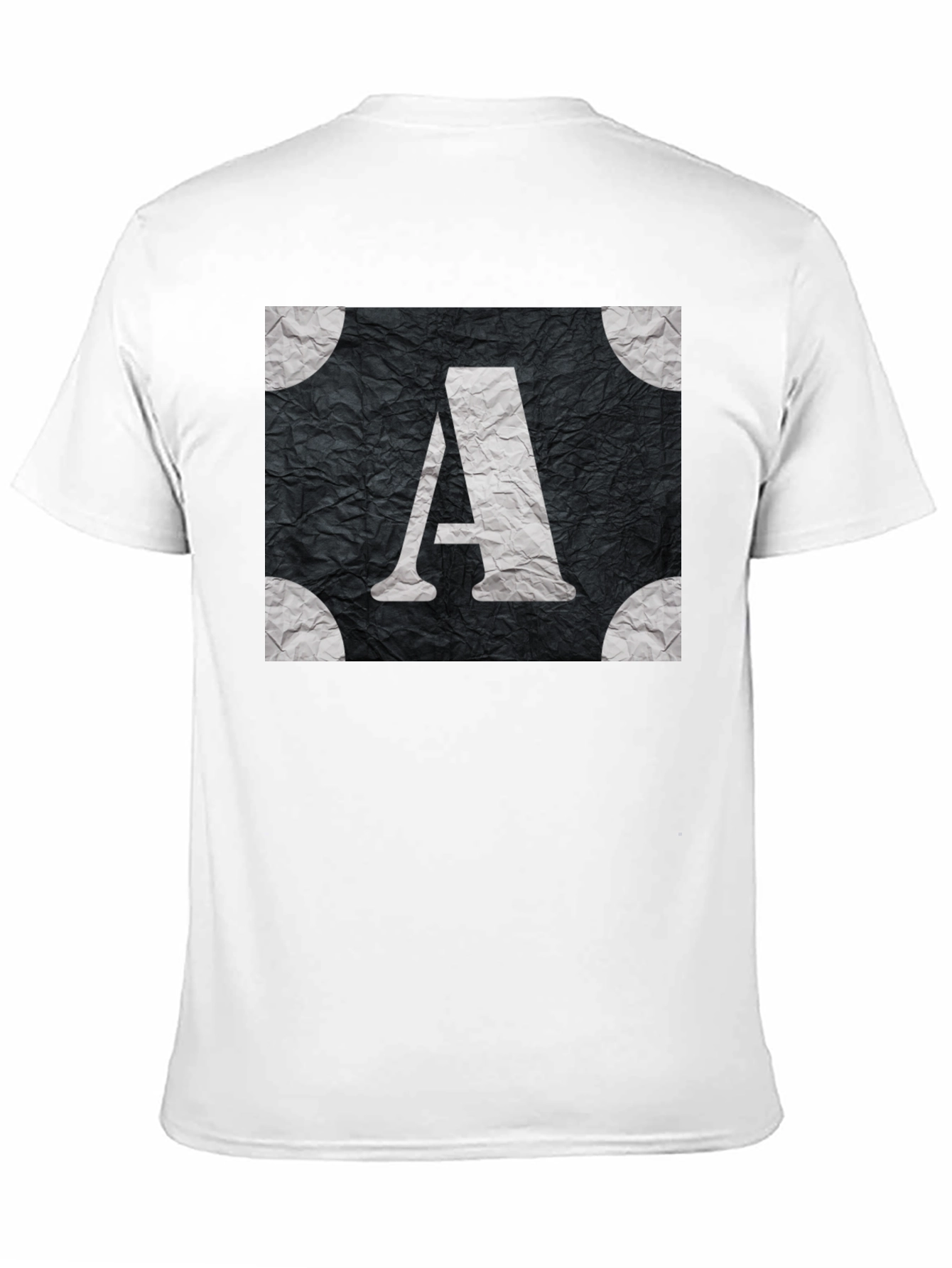 Monogram A Graphic Tee - Stylish Black T-Shirt