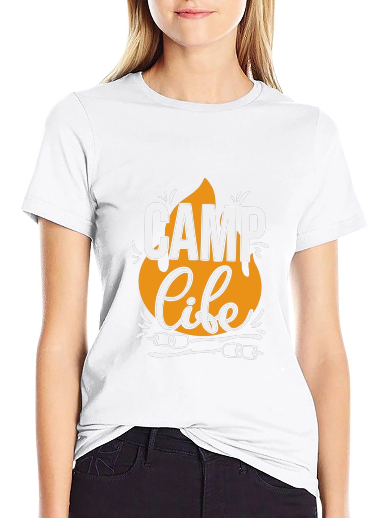 Camp Life T-Shirt - Black Camping Tee