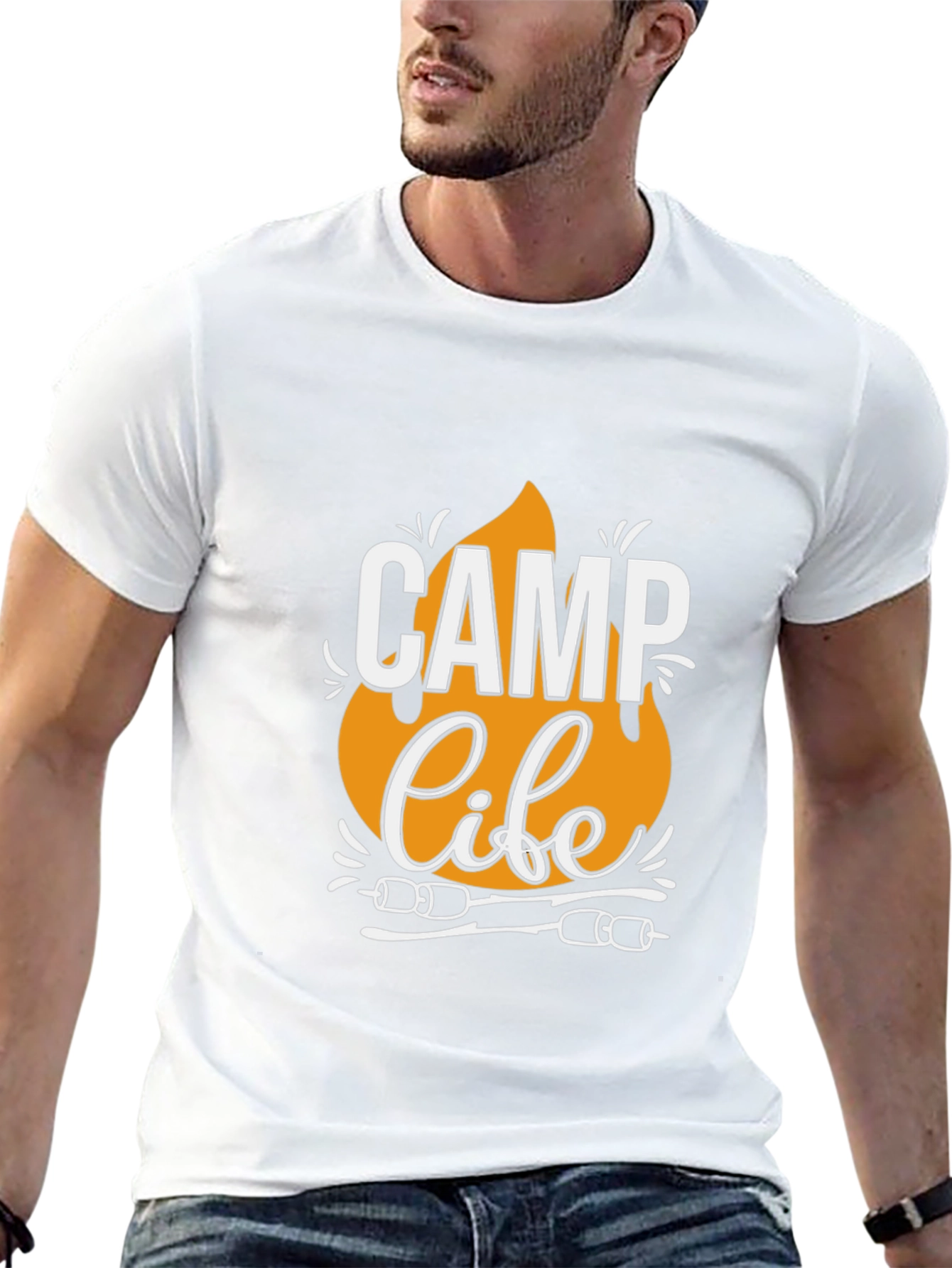 Camp Life T-Shirt - Black Camping Tee