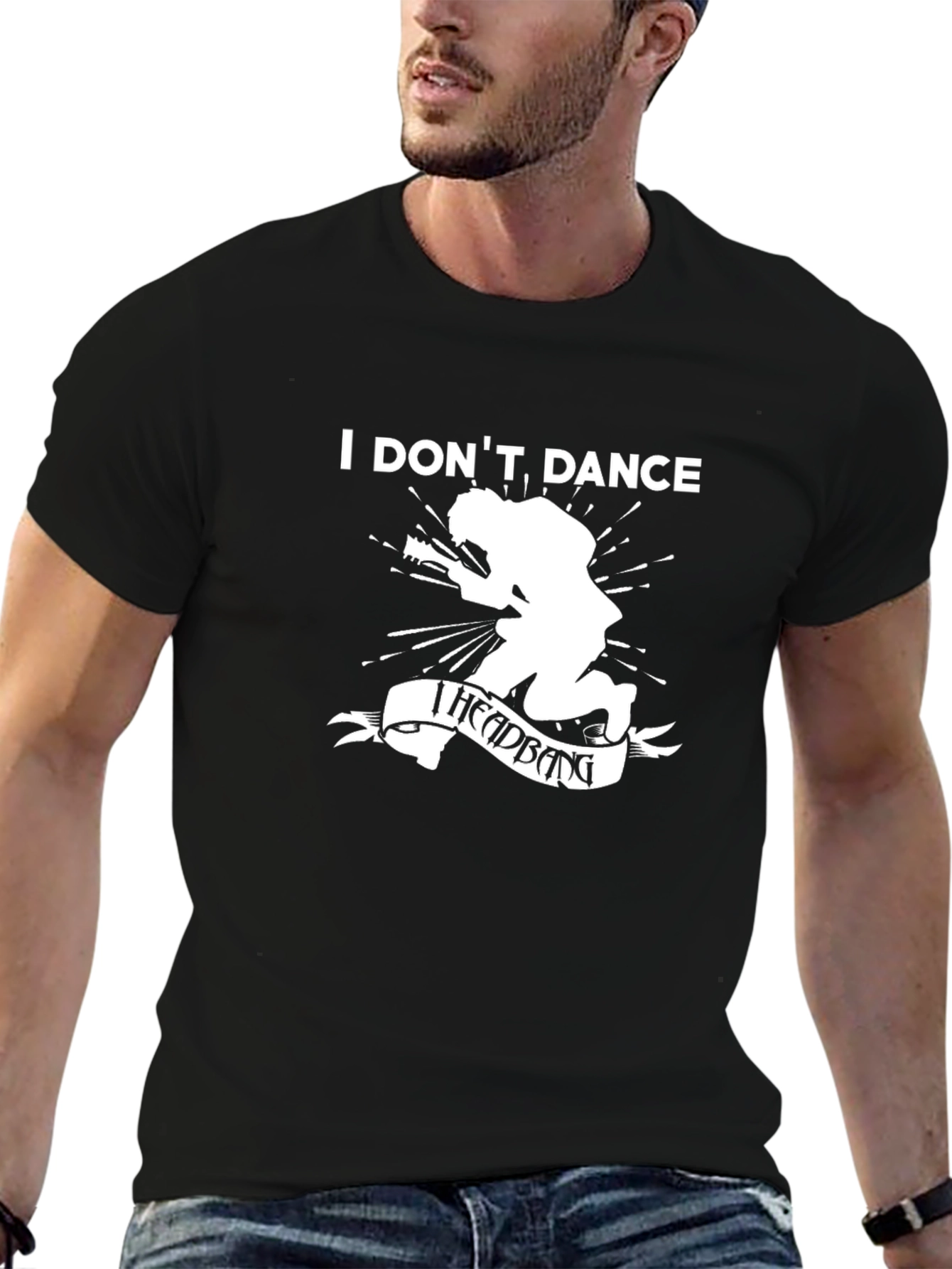 I Dont Dance I Headbang T-Shirt - Black