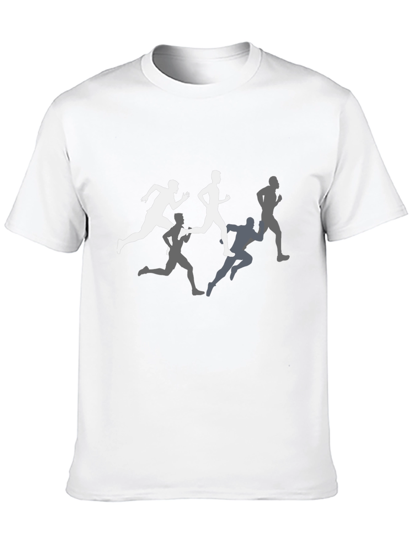 Runners Graphic Tee - Black Crew Neck Shirt