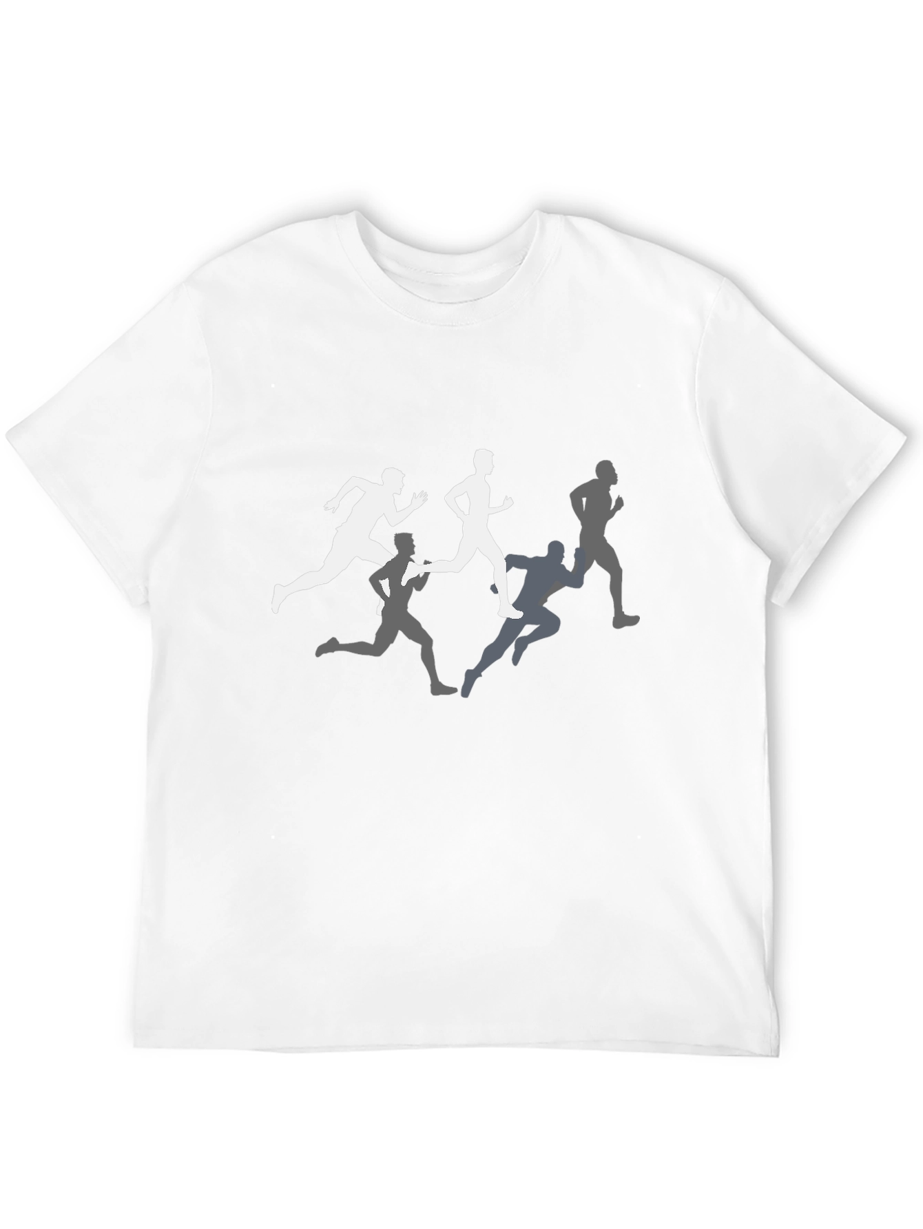 Runners Graphic Tee - Black Crew Neck Shirt