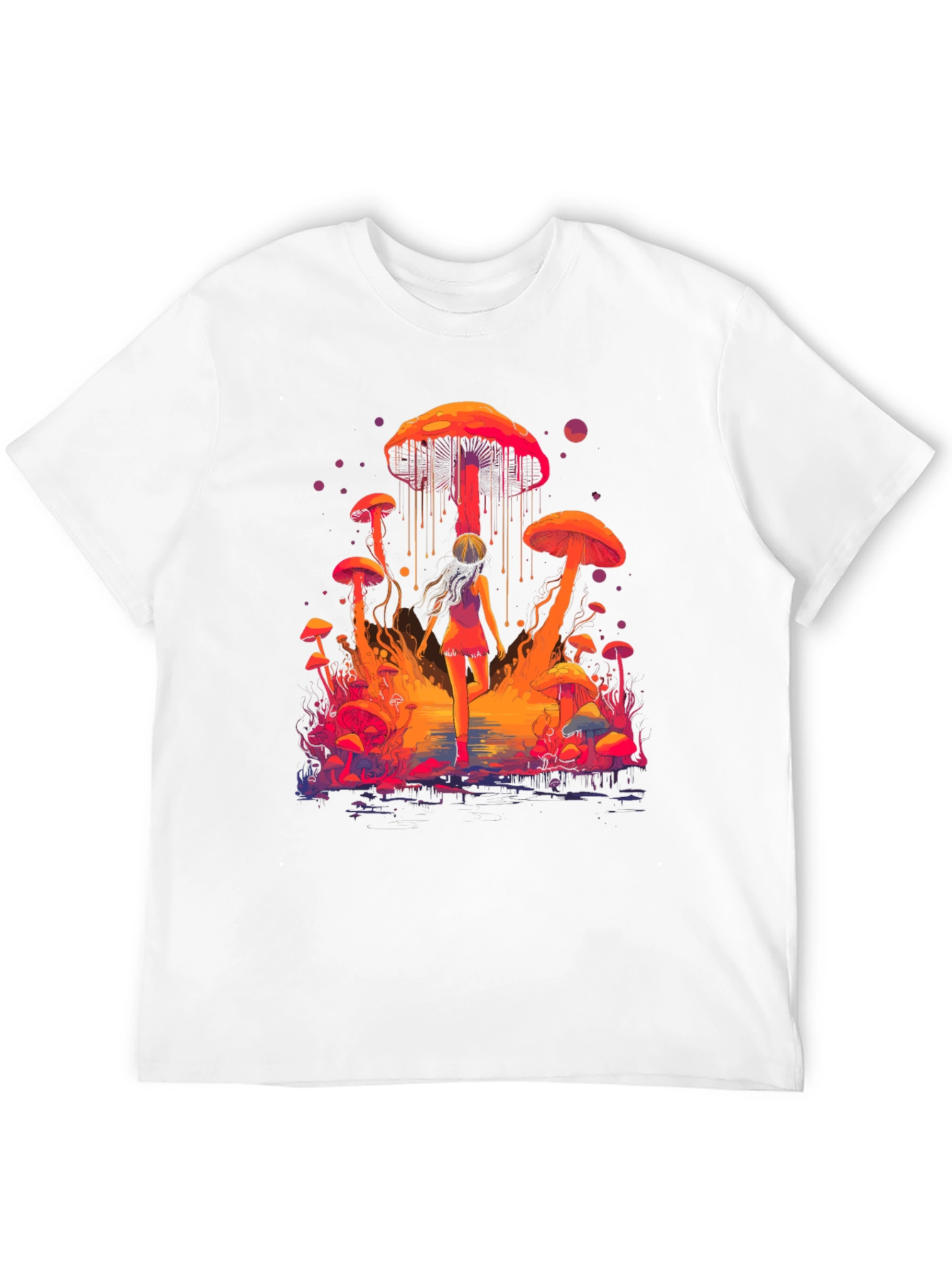 Psychedelic Mushroom T-Shirt - Vibrant Graphic Tee